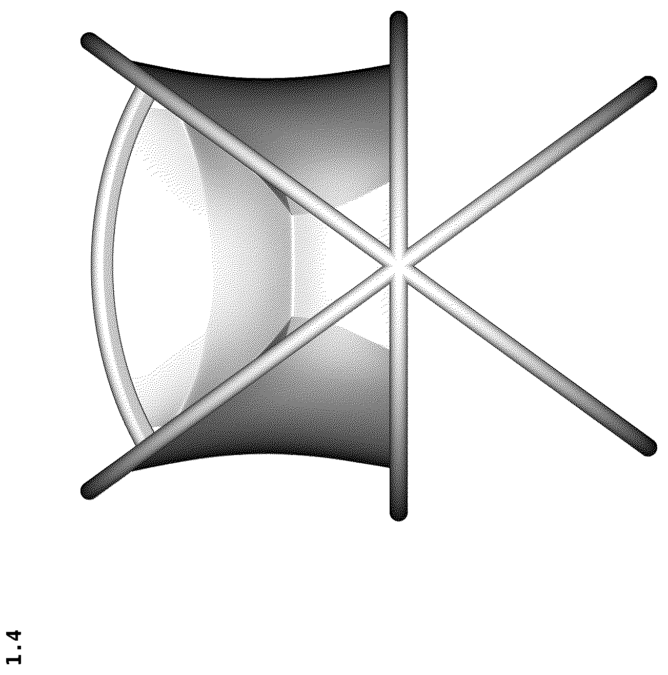 Patent USD1077506 Figure 4 – Baby bed
