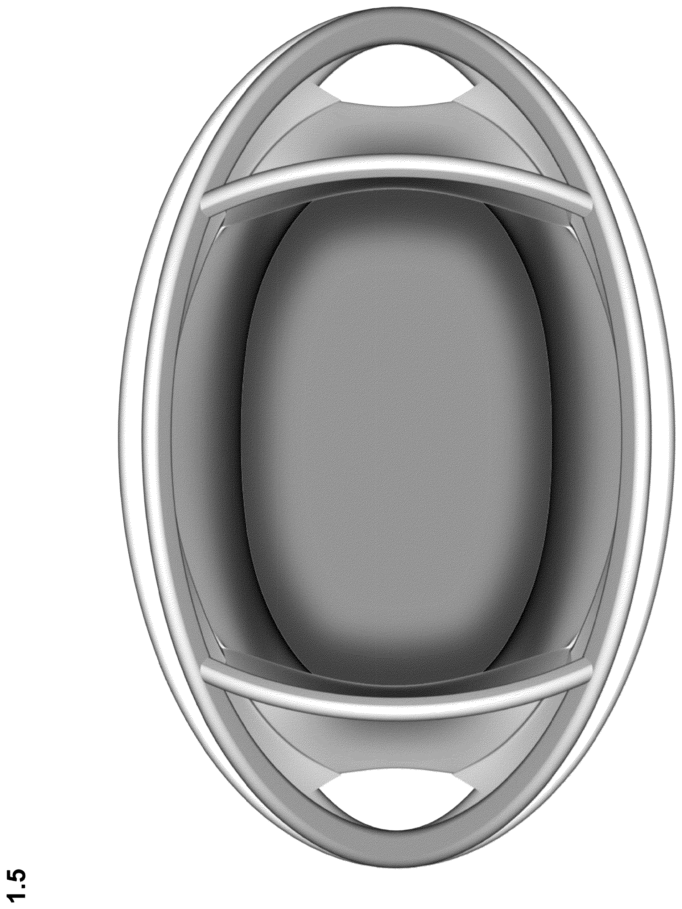 Patent USD1077506 Figure 5 – Baby bed