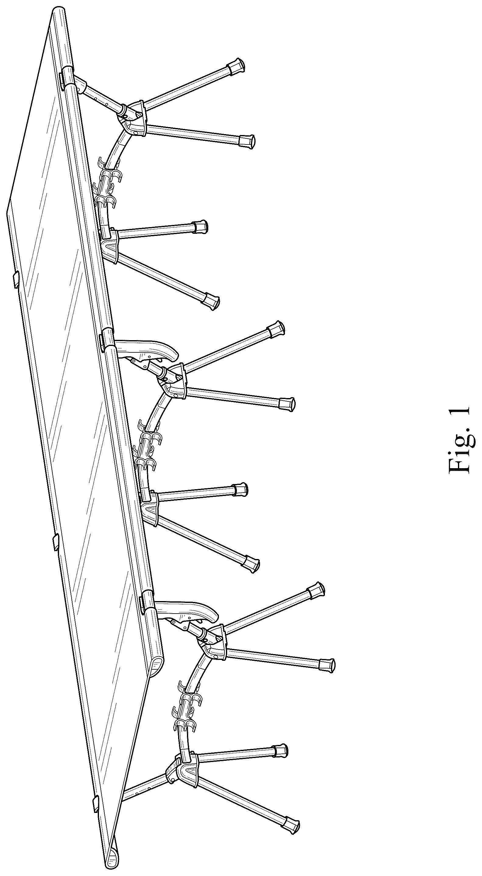 Patent USD1077507 Figure 1 – Camp bed