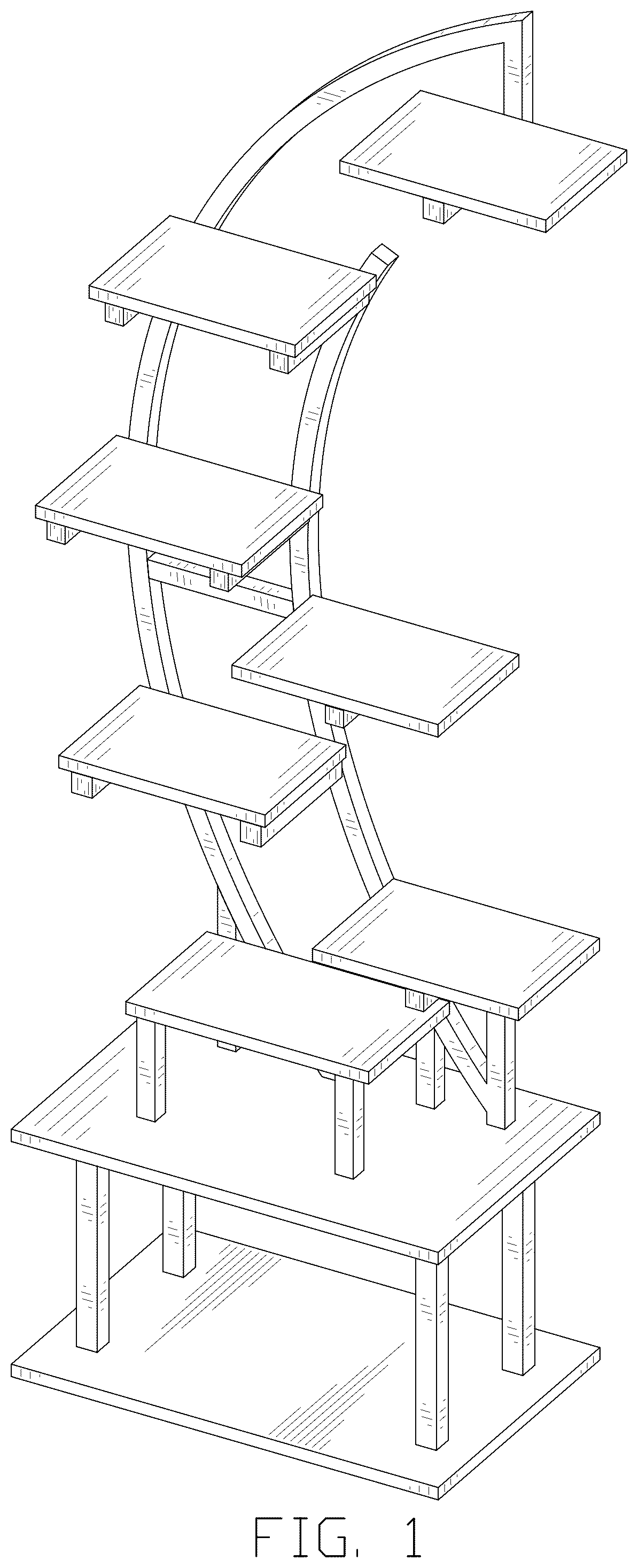 Patent USD1077508 Figure 1 – Plant stand
