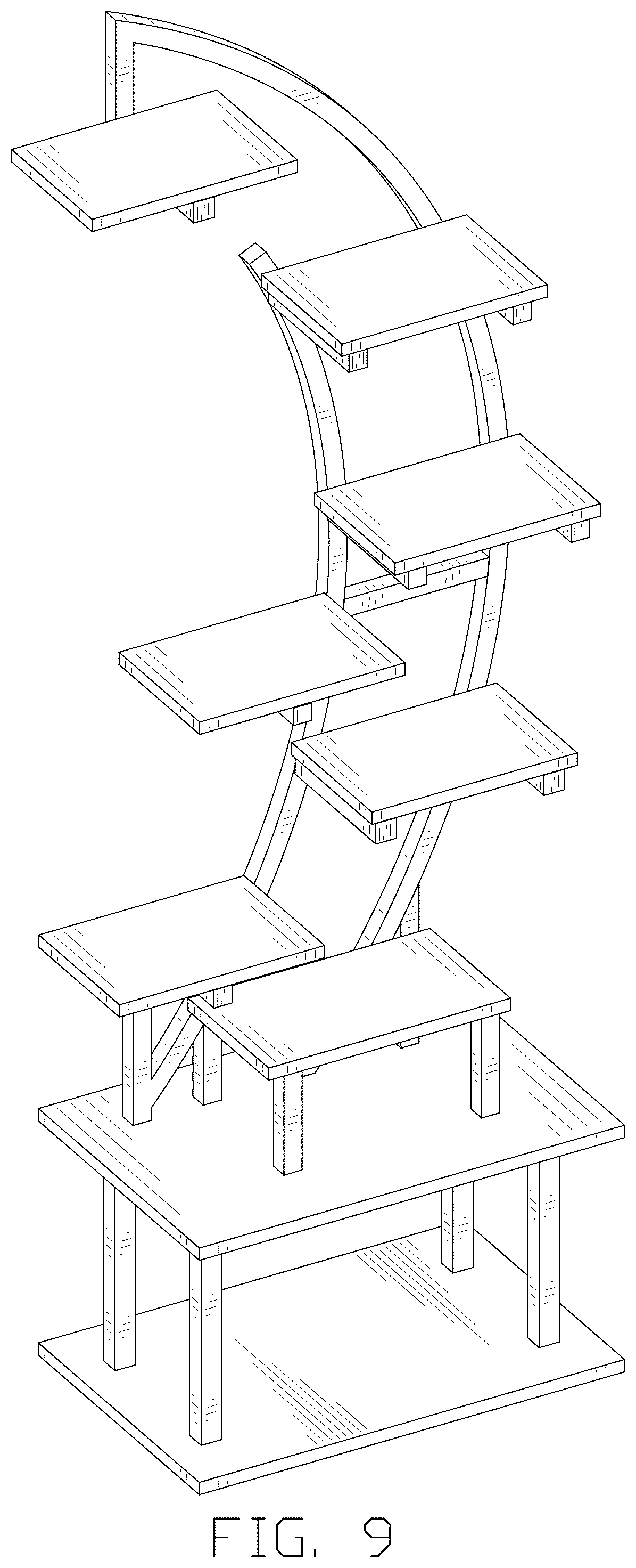 Patent USD1077508 Figure 9 – Plant stand