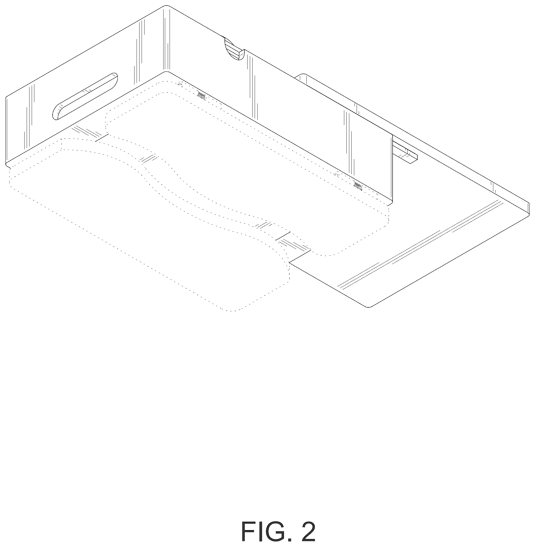 Patent USD1077509 Figure 2 – Couch arm table