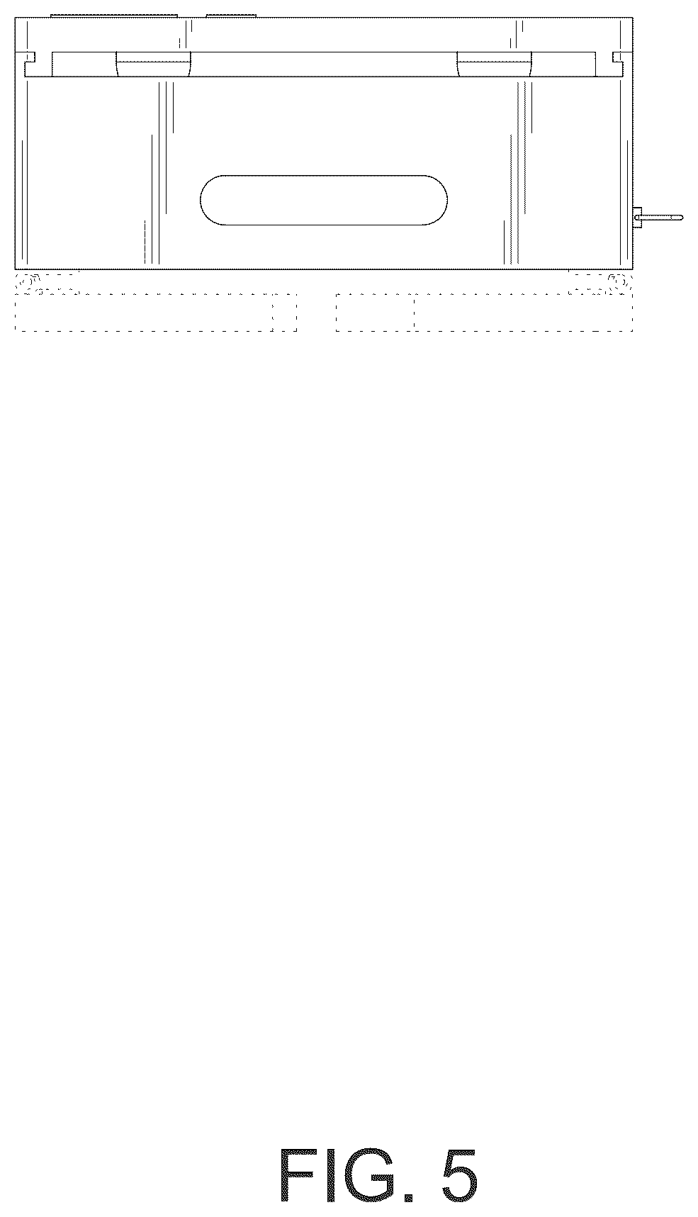 Patent USD1077509 Figure 5 – Couch arm table