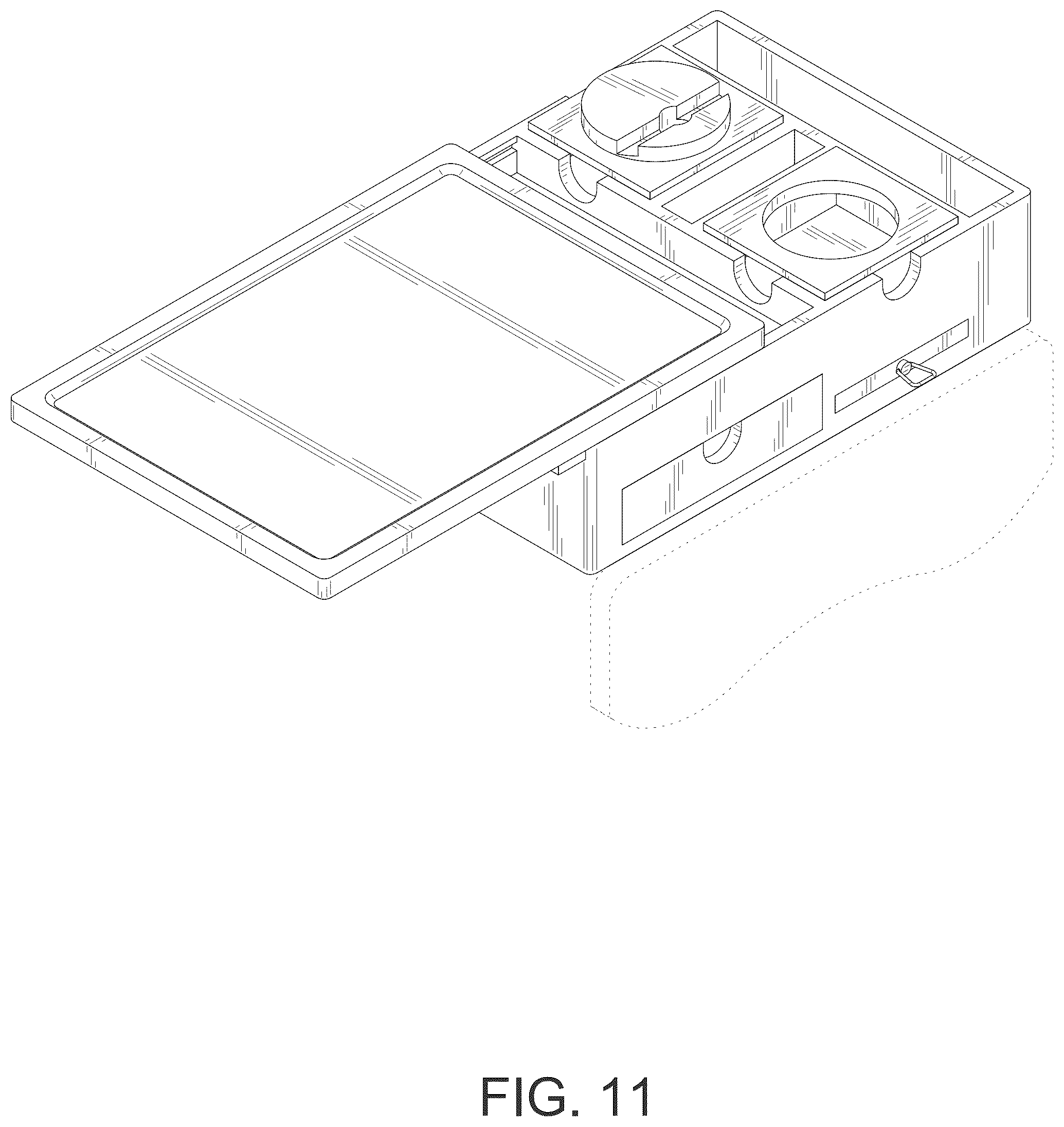 Patent USD1077509 Figure 11 – Couch arm table