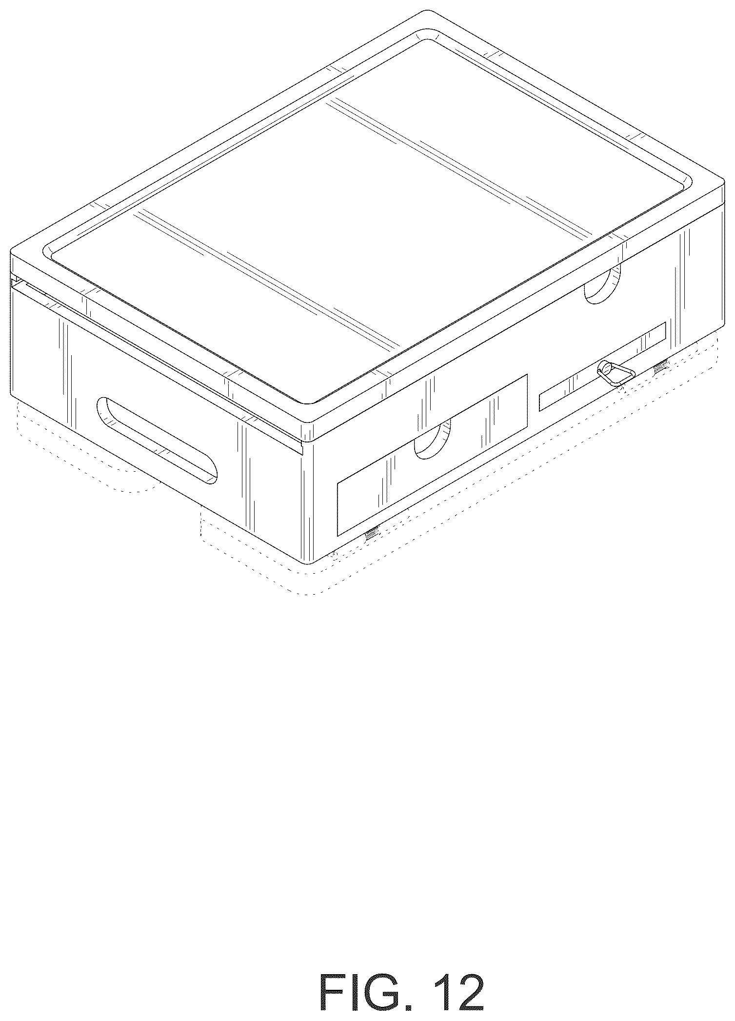 Patent USD1077509 Figure 12 – Couch arm table
