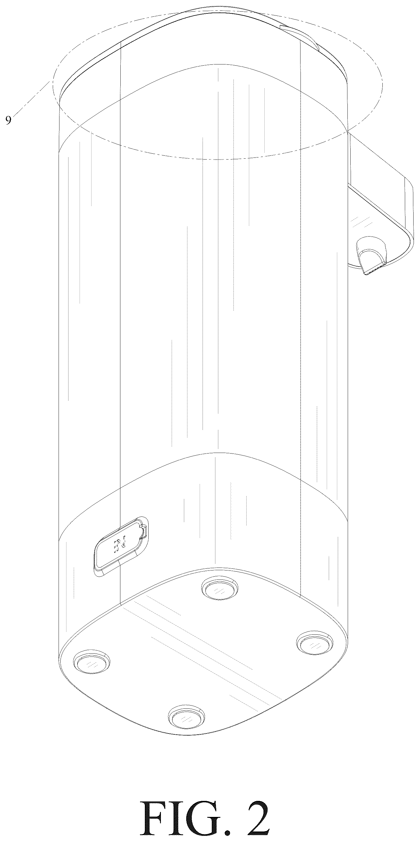 Patent USD1077518 Figure 2 – Auto dispenser