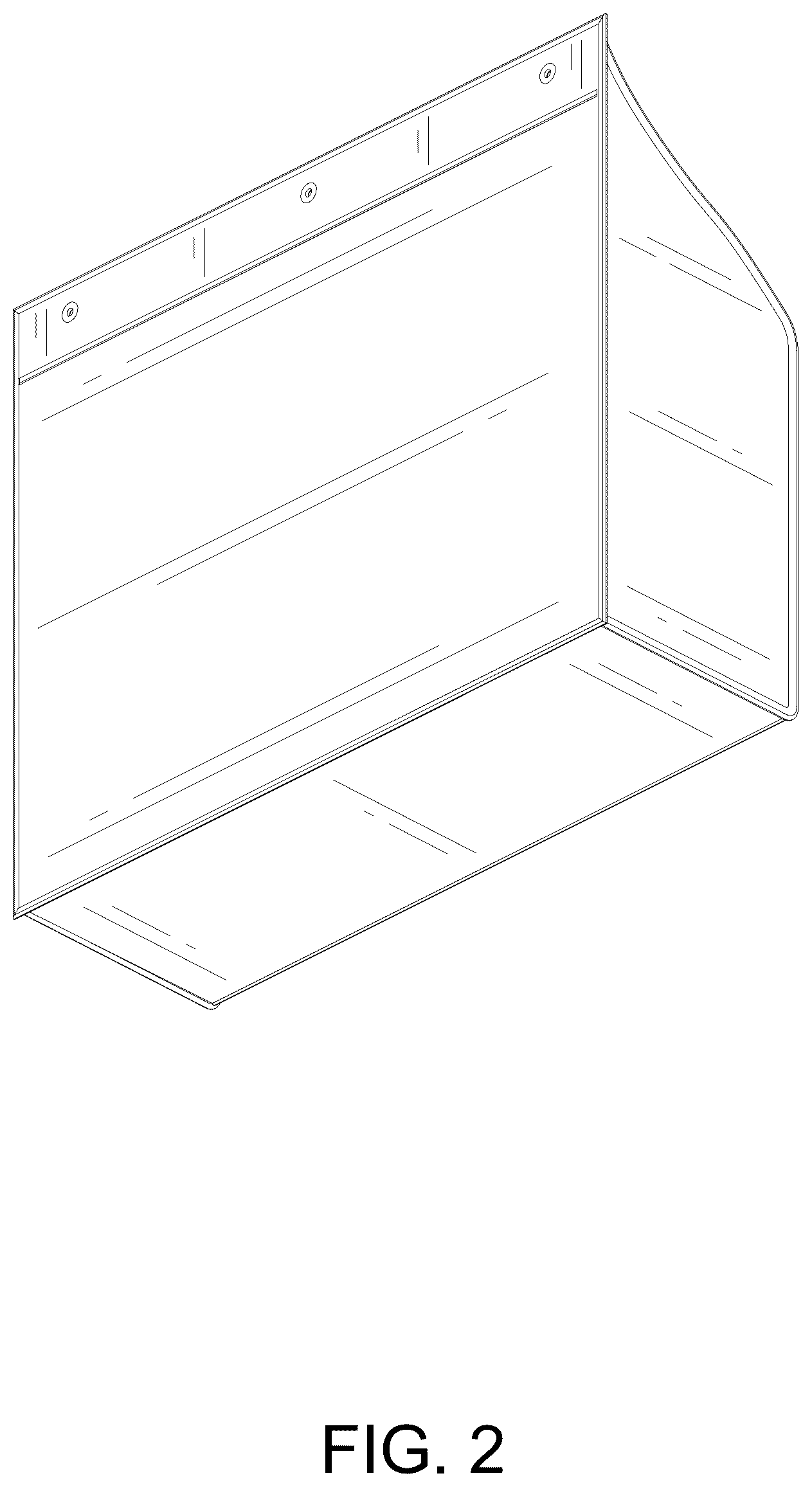 Patent USD1077520 Figure 2 – Hanging bag