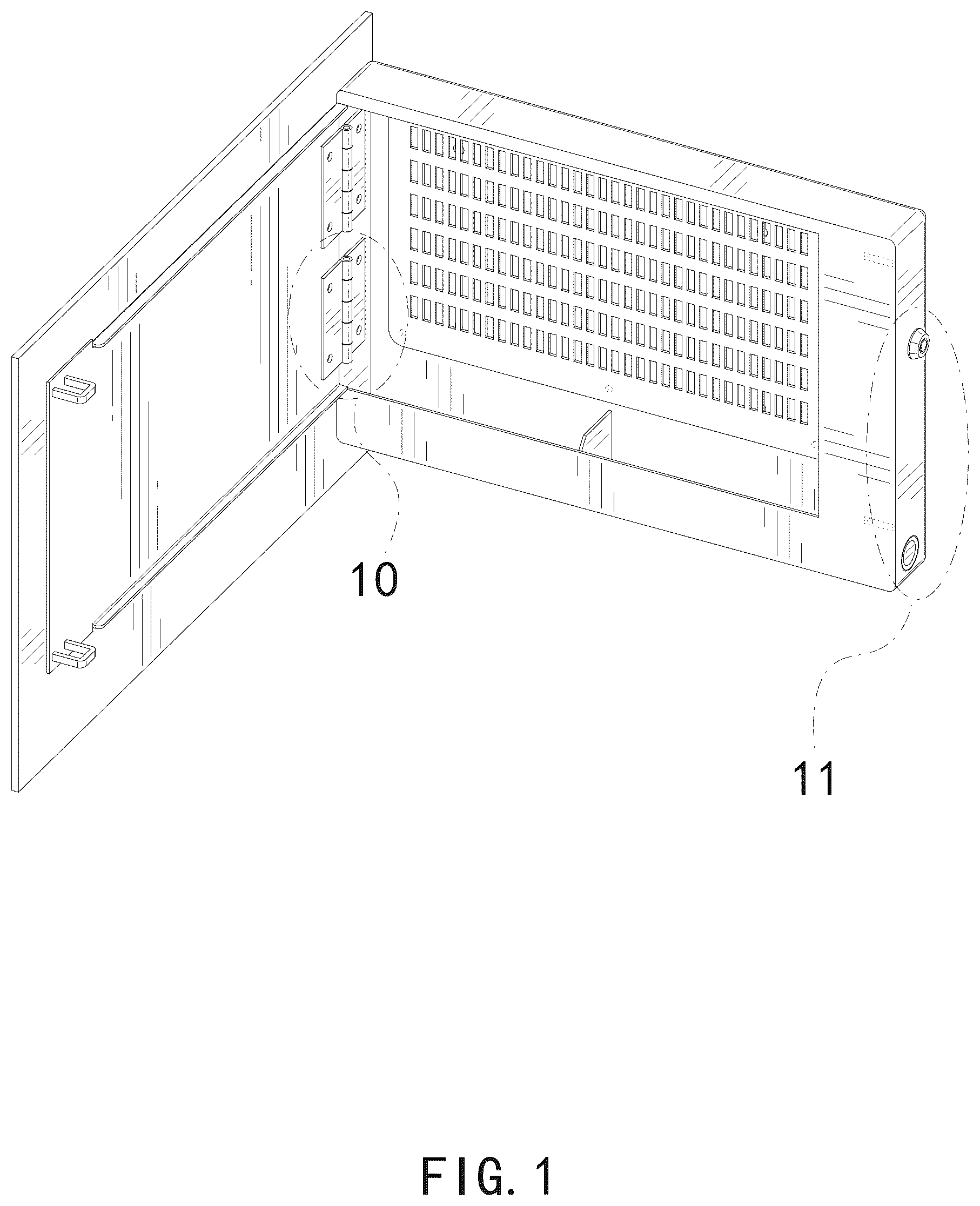 Patent USD1077522 Figure 1 – Gun concealment case