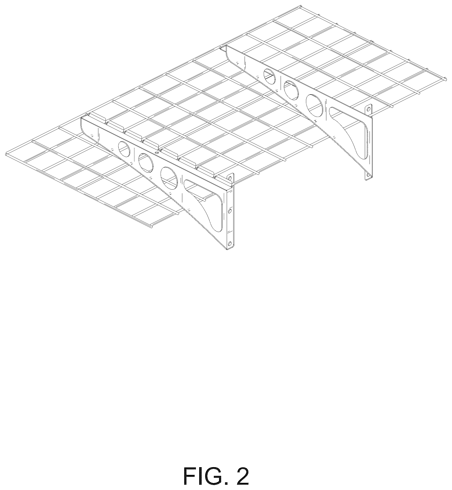 Patent USD1077523 Figure 2 – Wall shelf