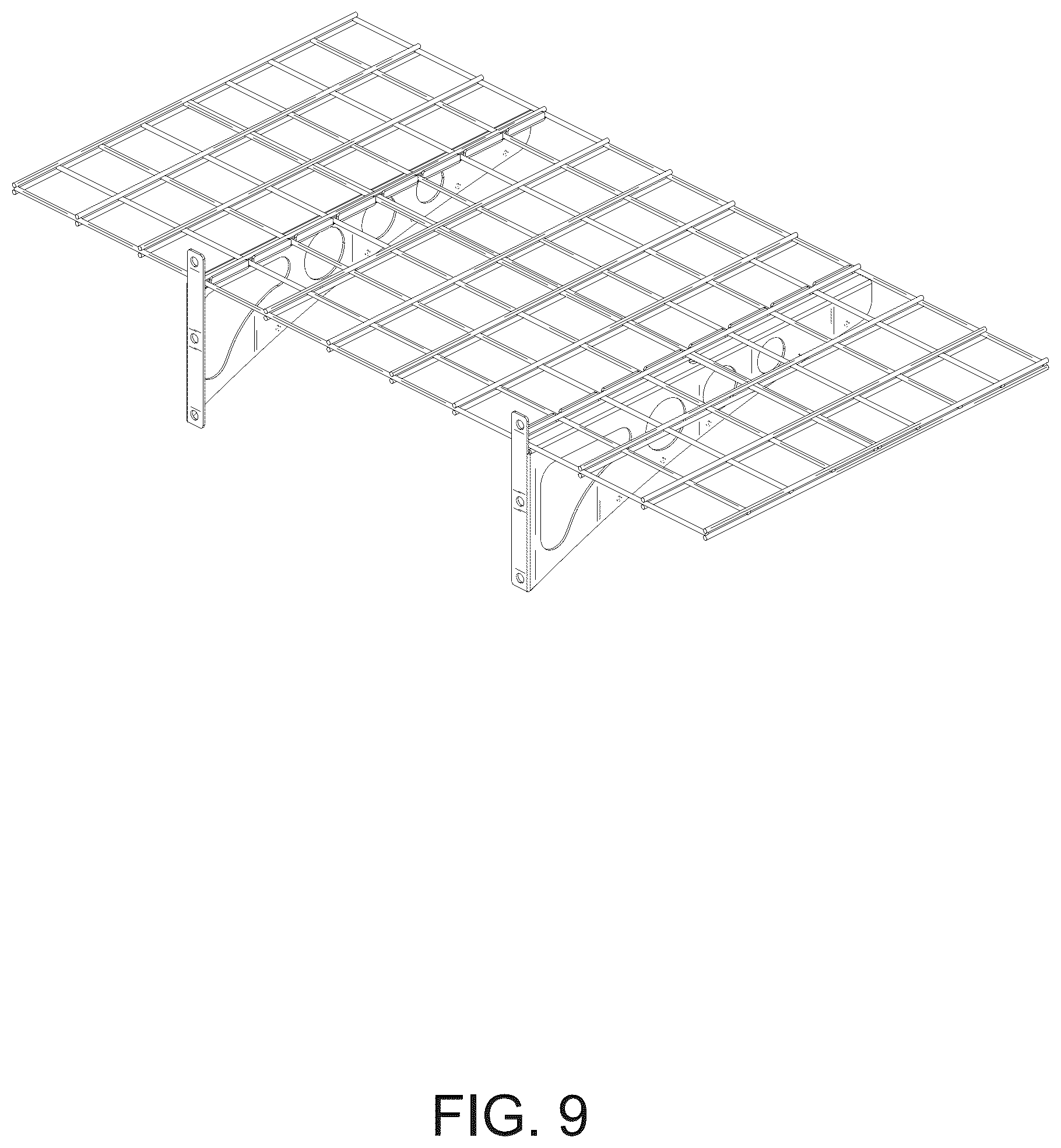Patent USD1077523 Figure 9 – Wall shelf