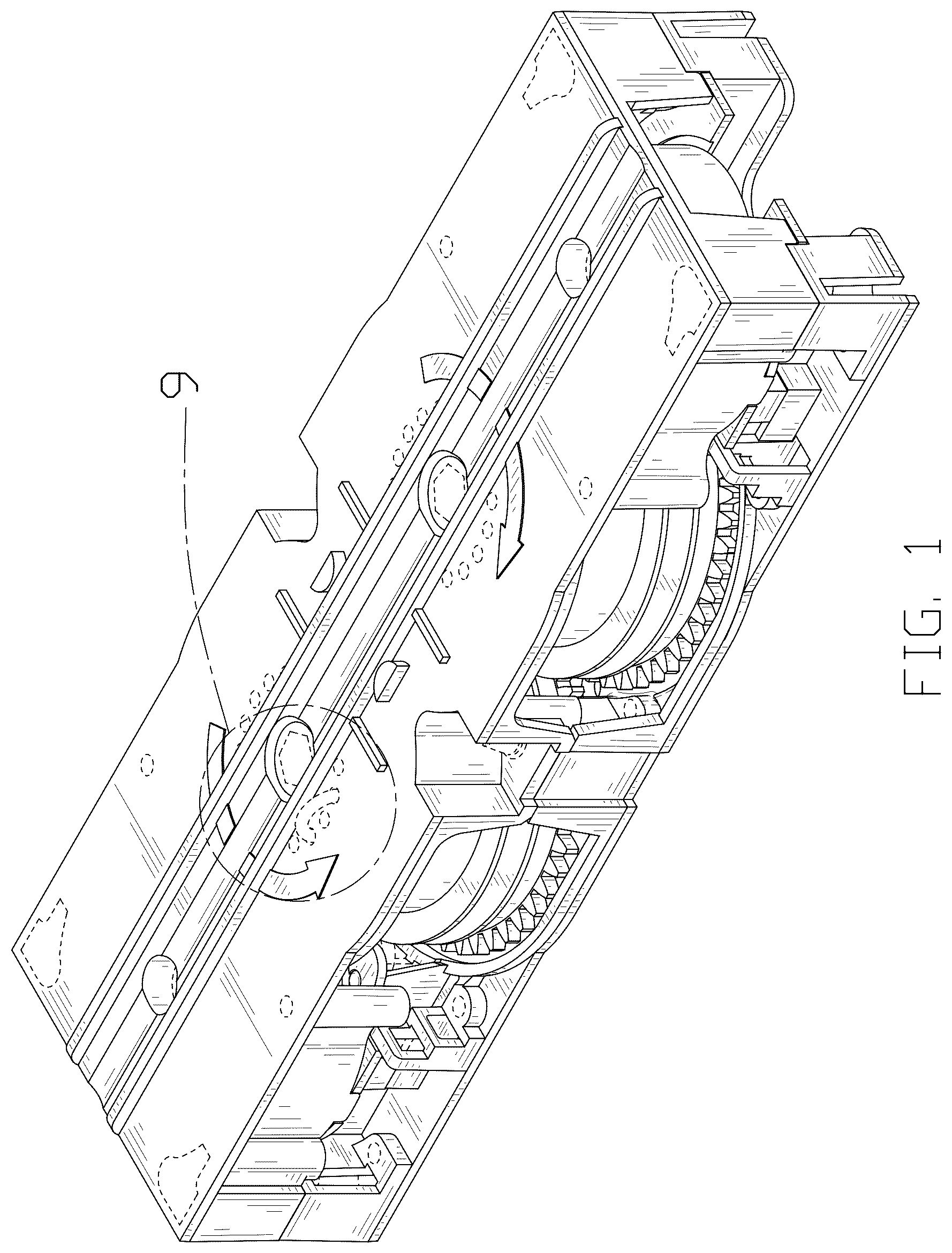 Patent USD1077524 Figure 1 – Take-up device for curtain