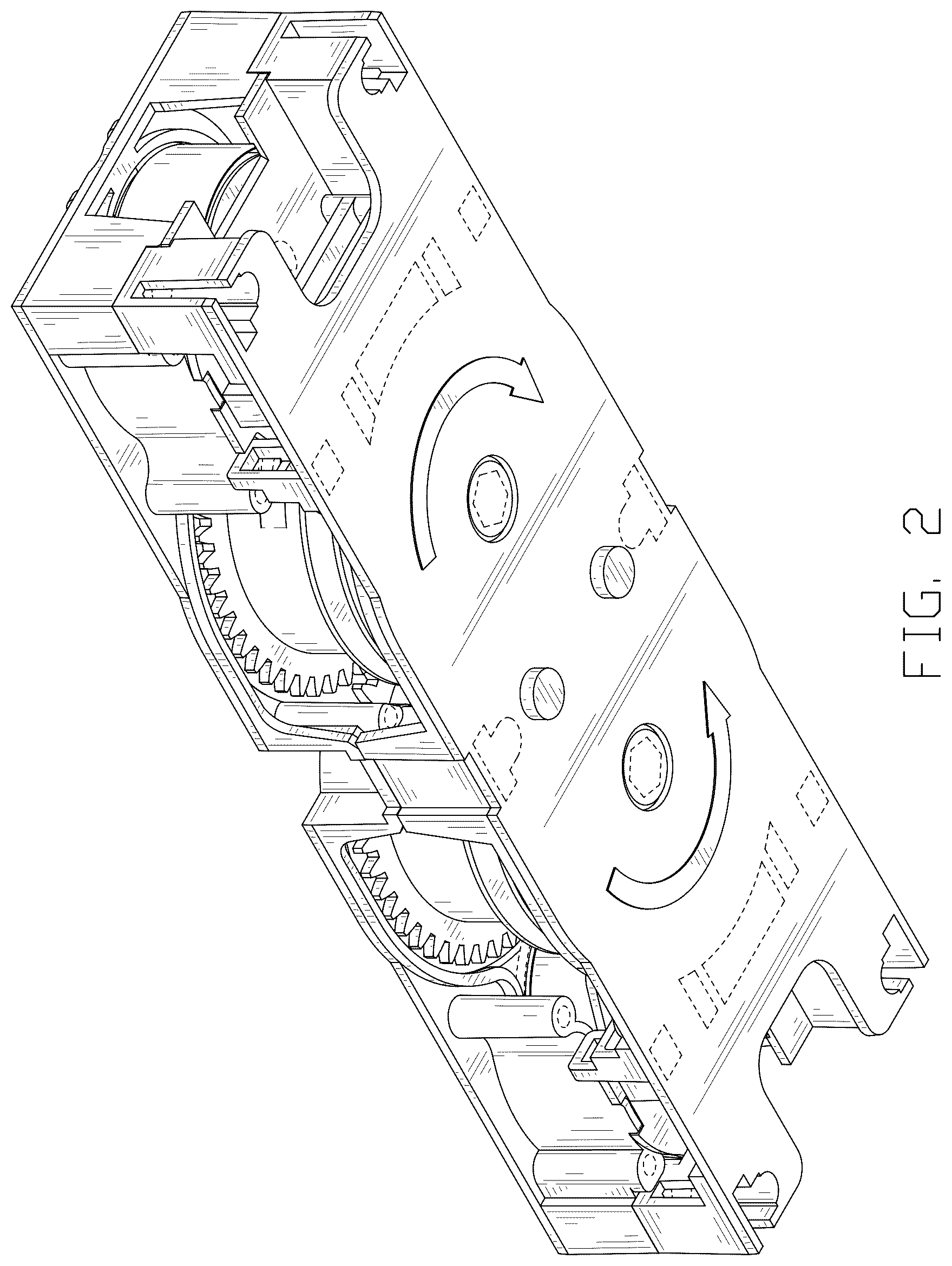 Patent USD1077524 Figure 2 – Take-up device for curtain