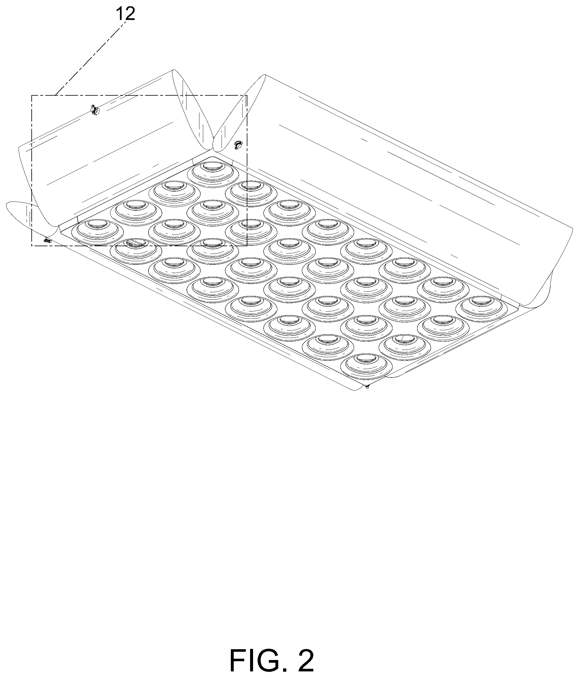 Patent USD1077531 Figure 2 – Inflatable bed