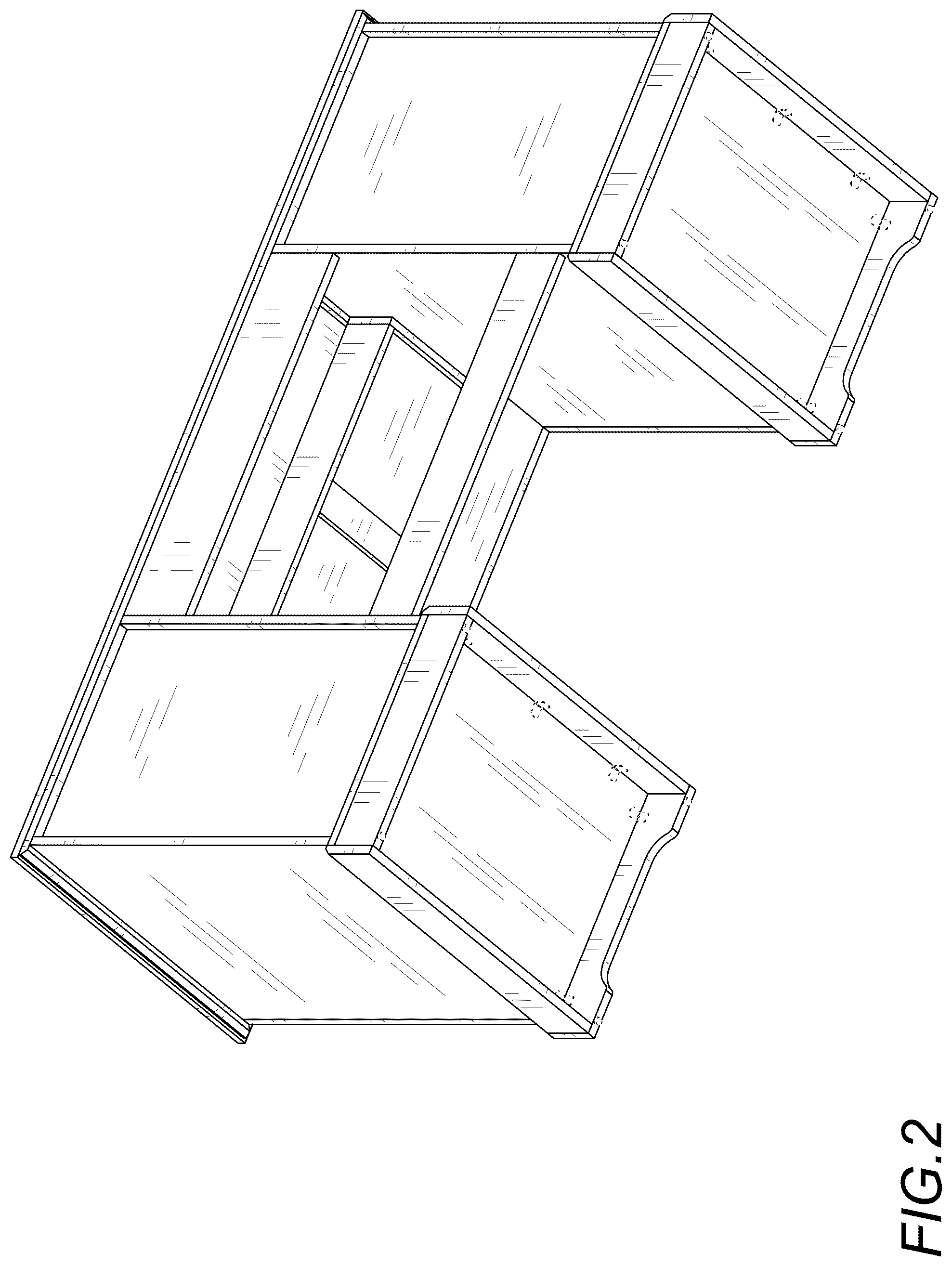 Patent USD1077534 Figure 2 – Desk