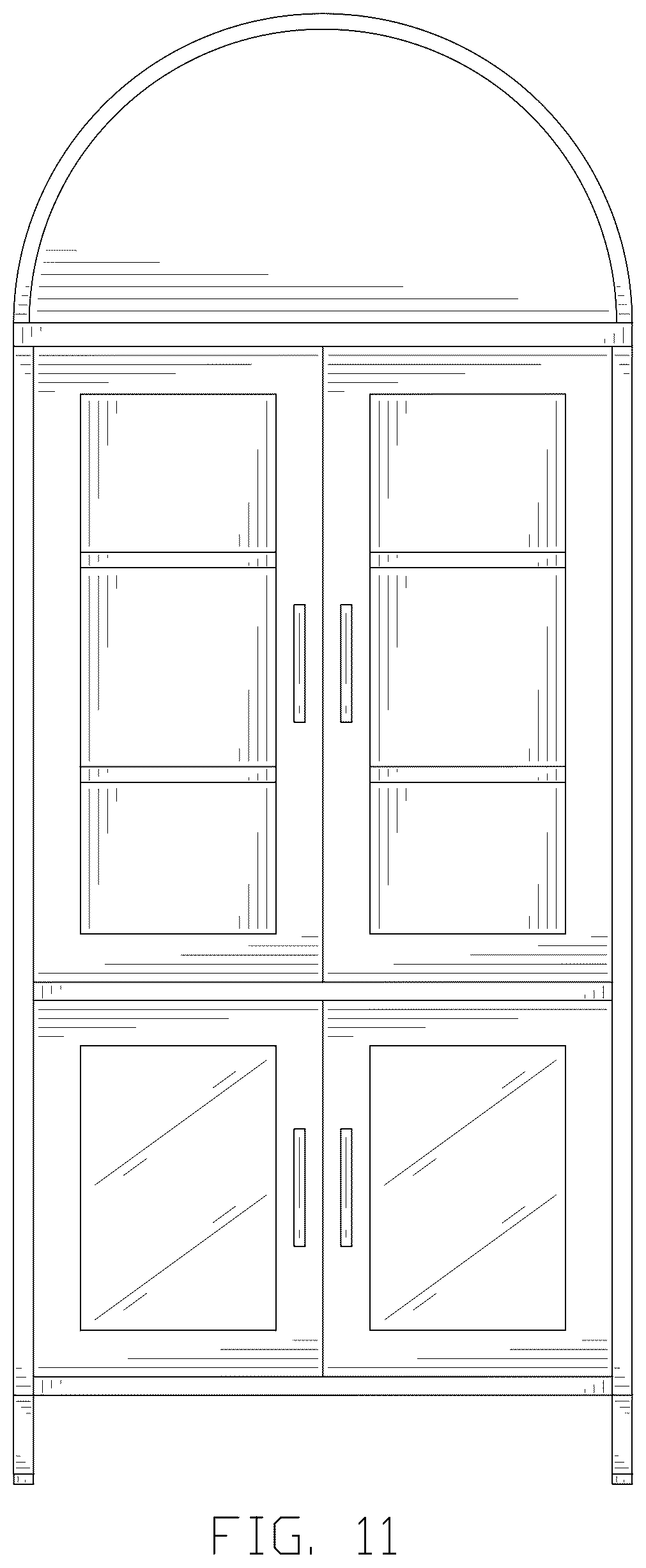 Patent USD1077535 Figure 11 – Set of cabinets
