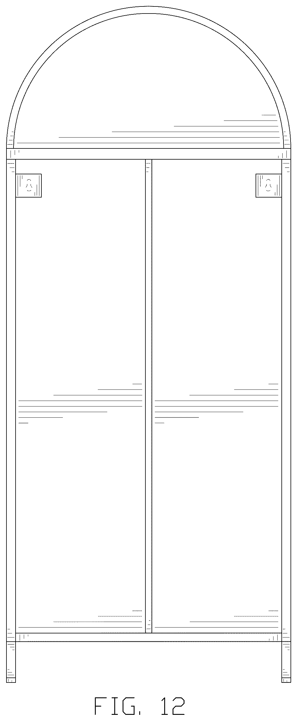 Patent USD1077535 Figure 12 – Set of cabinets