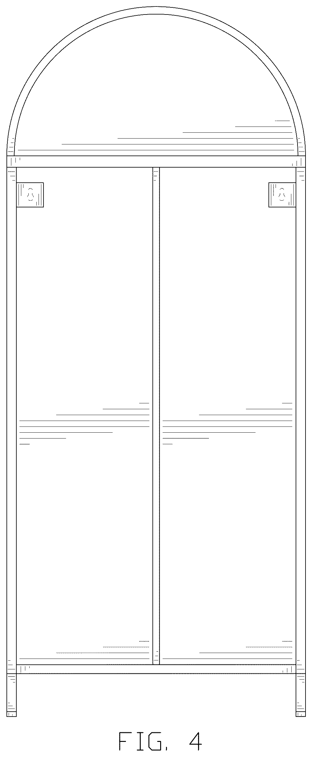 Patent USD1077536 Figure 4 – Set of cabinets