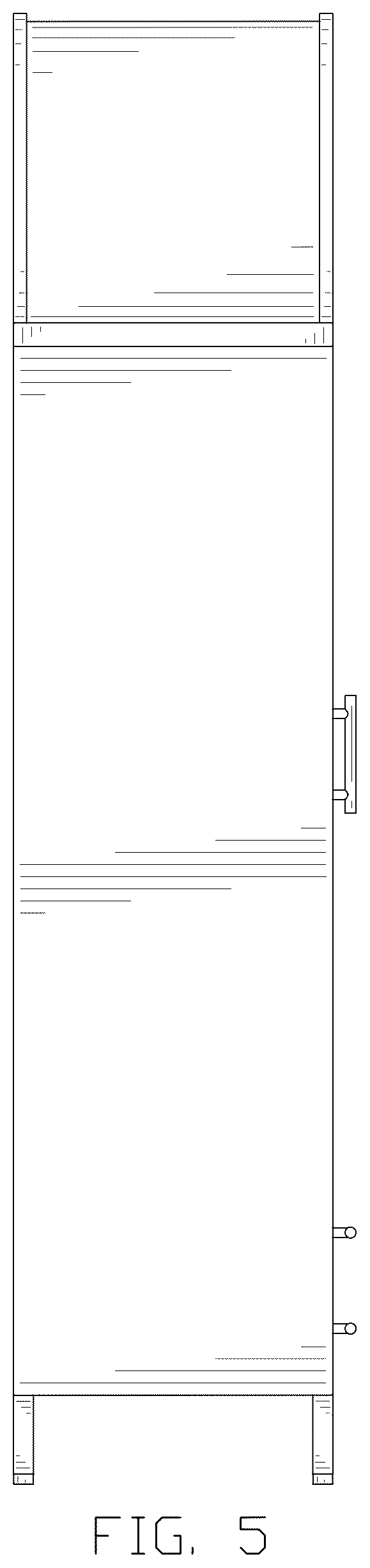 Patent USD1077536 Figure 5 – Set of cabinets