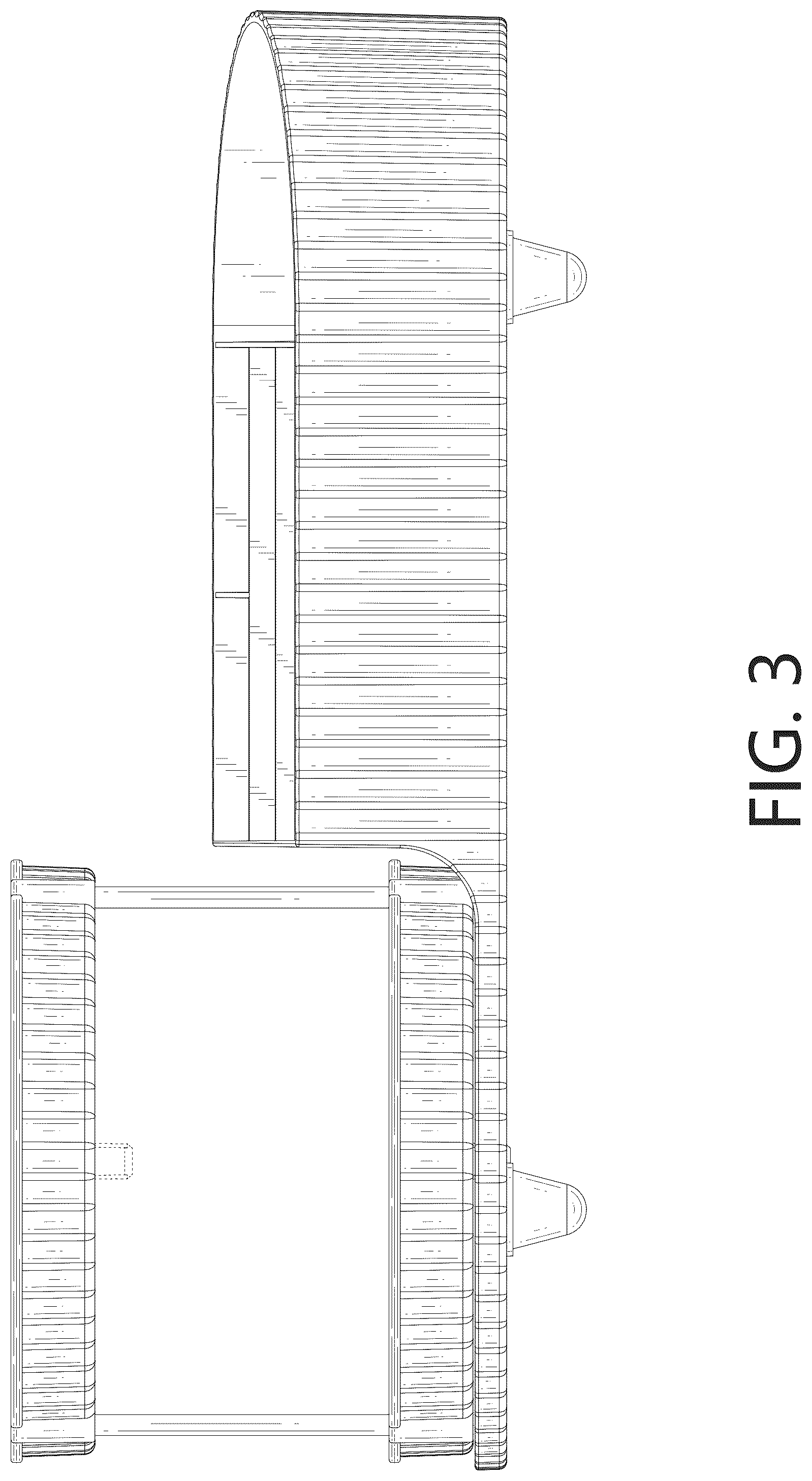 Patent USD1077537 Figure 3 – Cosmetic display rack