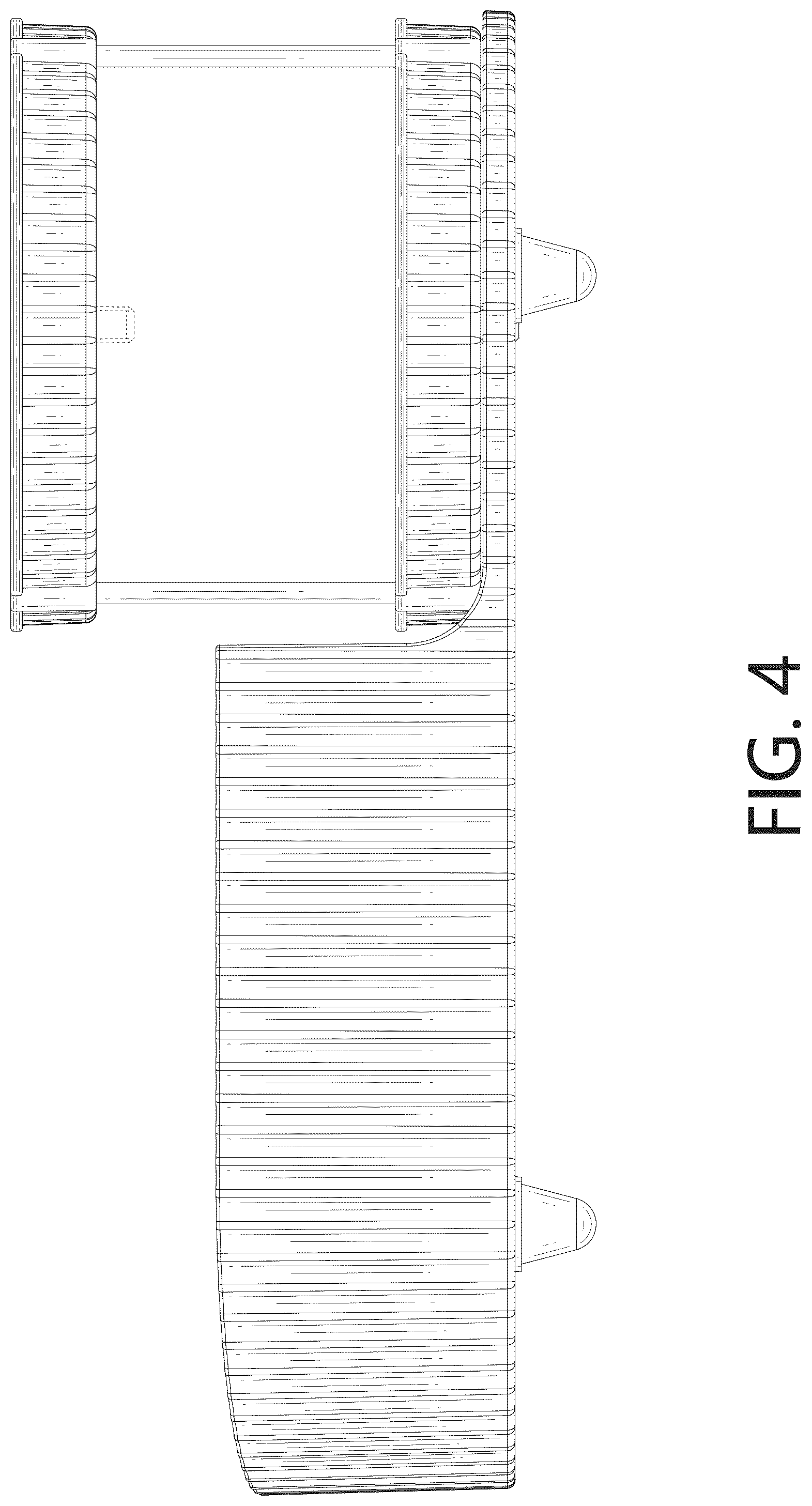 Patent USD1077537 Figure 4 – Cosmetic display rack