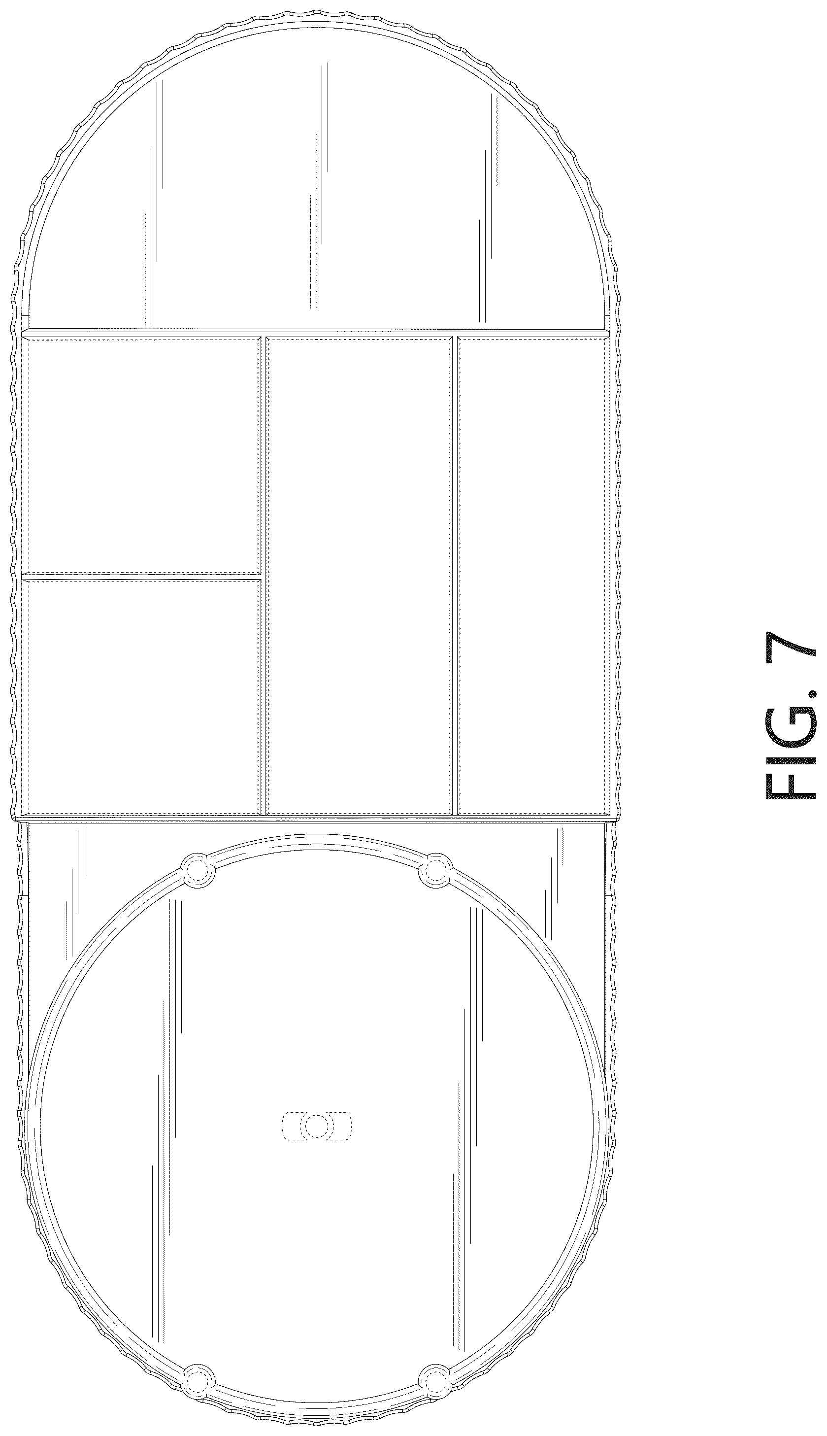 Patent USD1077537 Figure 7 – Cosmetic display rack