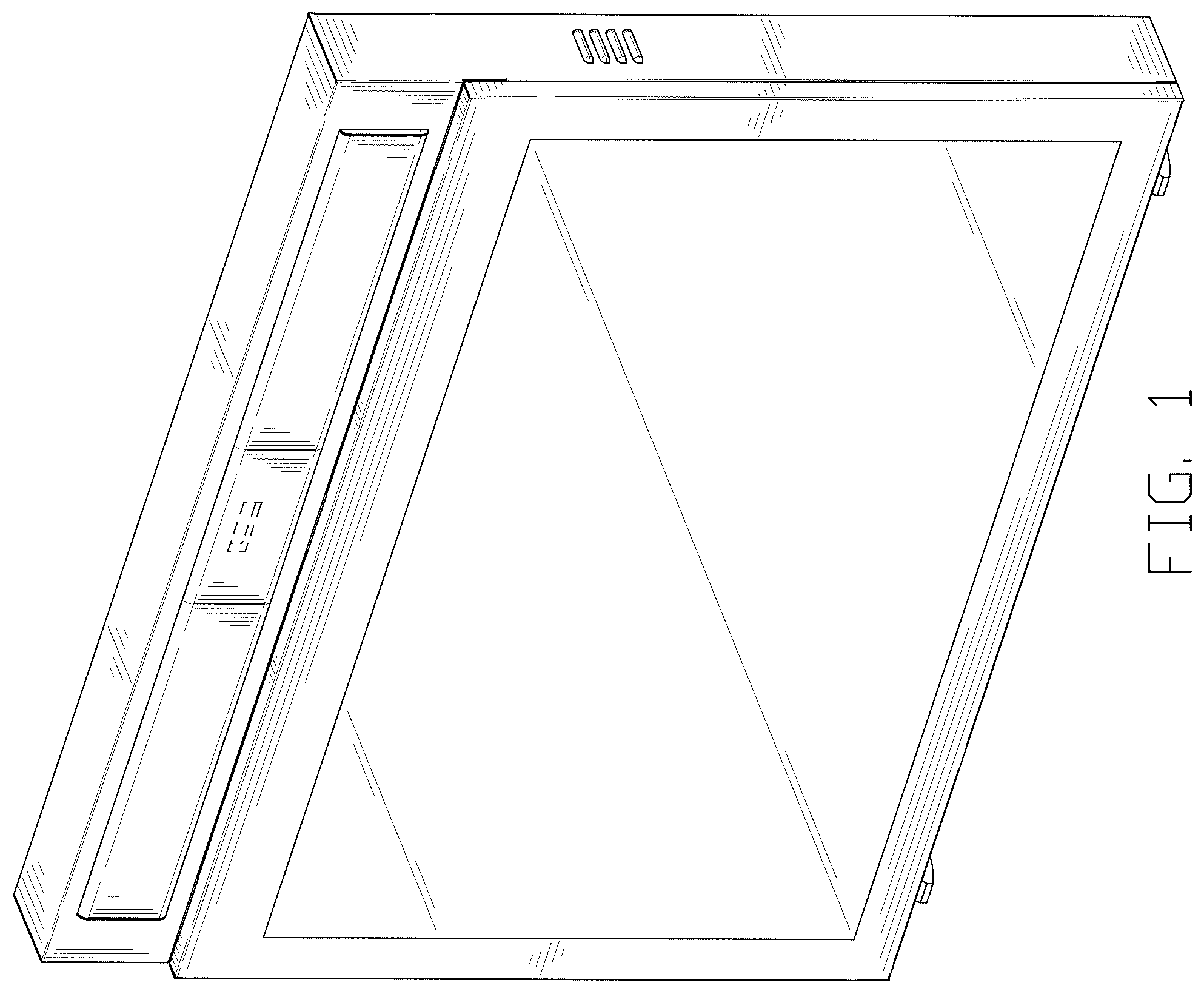 Patent USD1077539 Figure 1 – Waterproof soundbar outdoor TV enclosure