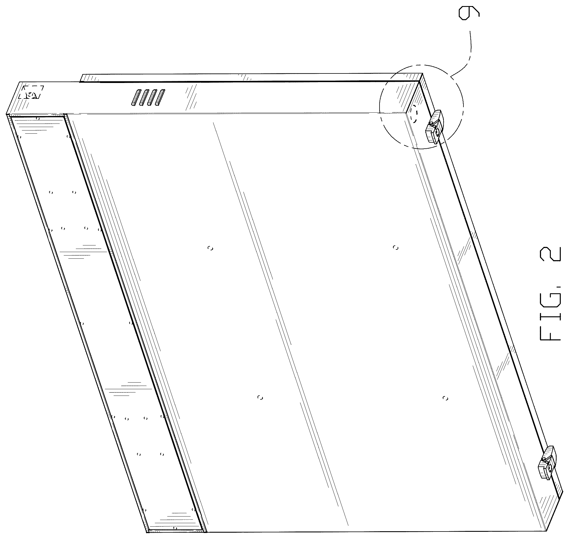 Patent USD1077539 Figure 2 – Waterproof soundbar outdoor TV enclosure