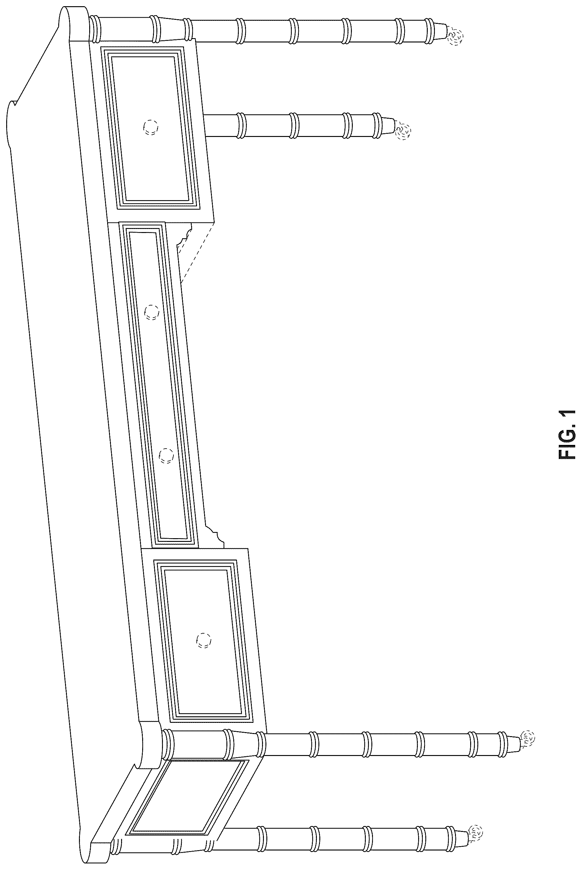 Patent USD1077540 Figure 1 – Vanity