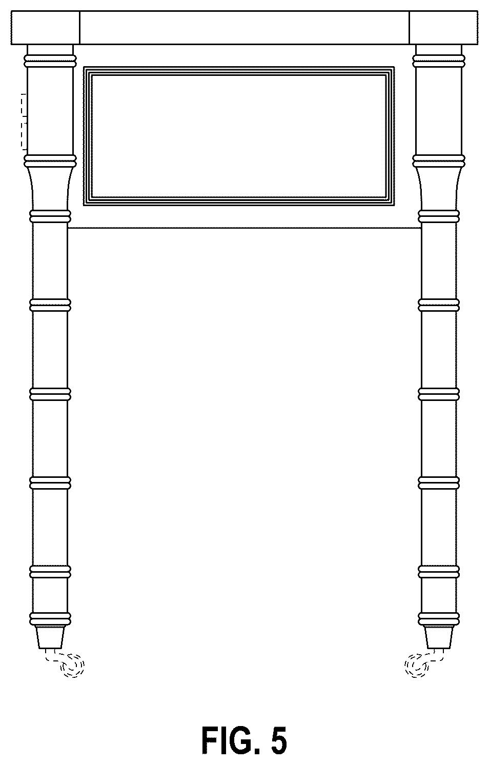 Patent USD1077540 Figure 5 – Vanity