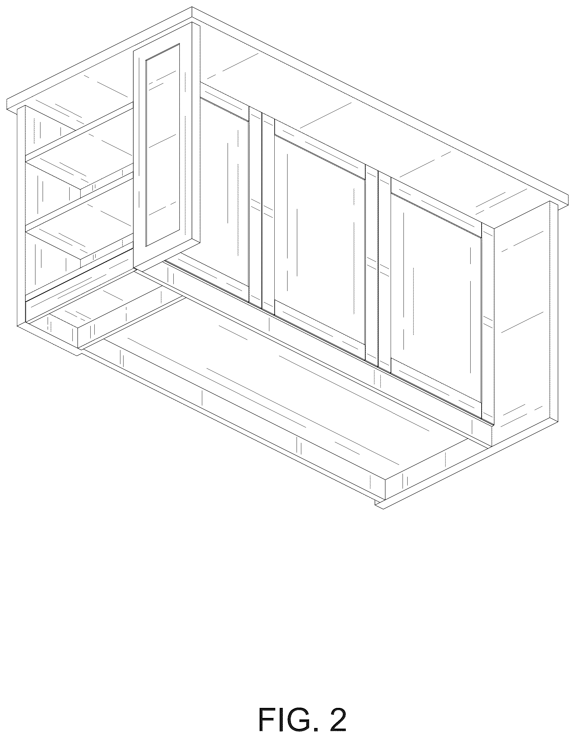 Patent USD1077542 Figure 2 – Kitchen island