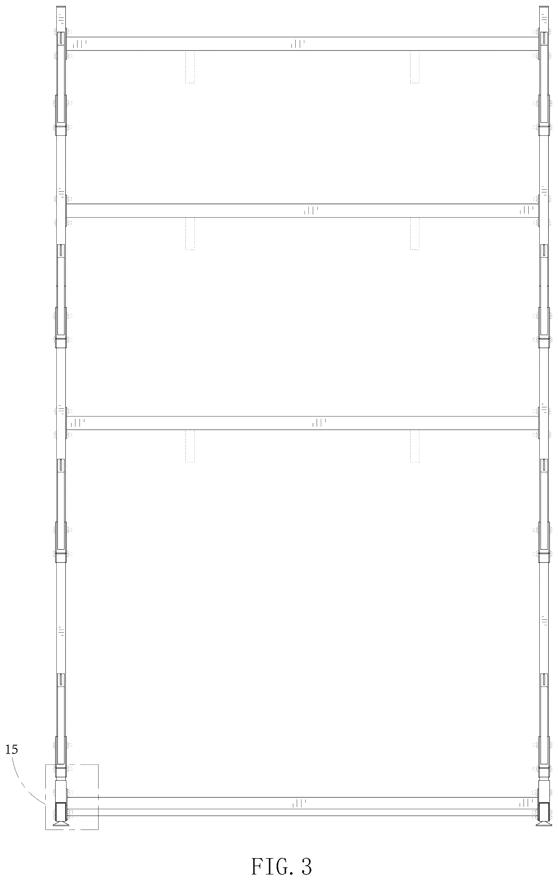 Patent USD1077543 Figure 3 – Kayak rack