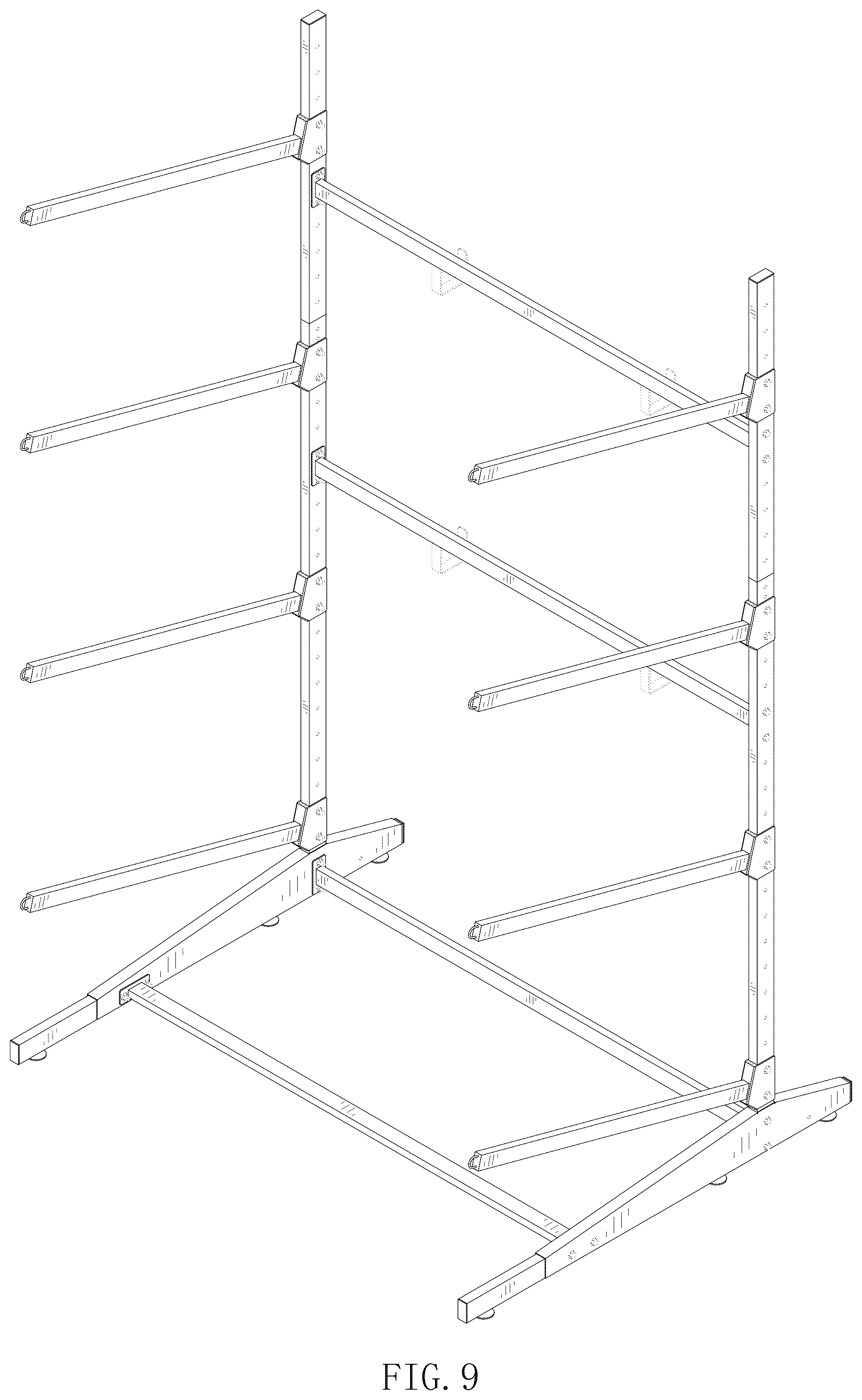 Patent USD1077543 Figure 9 – Kayak rack