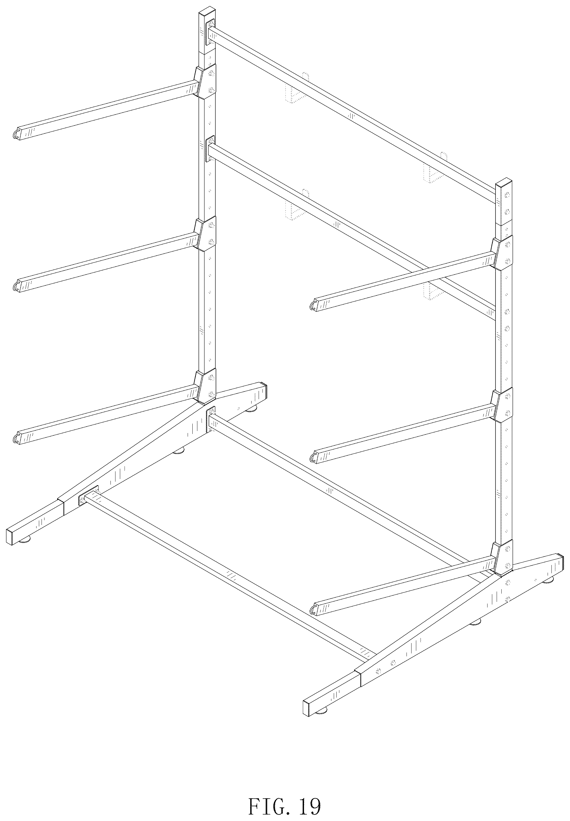 Patent USD1077543 Figure 19 – Kayak rack
