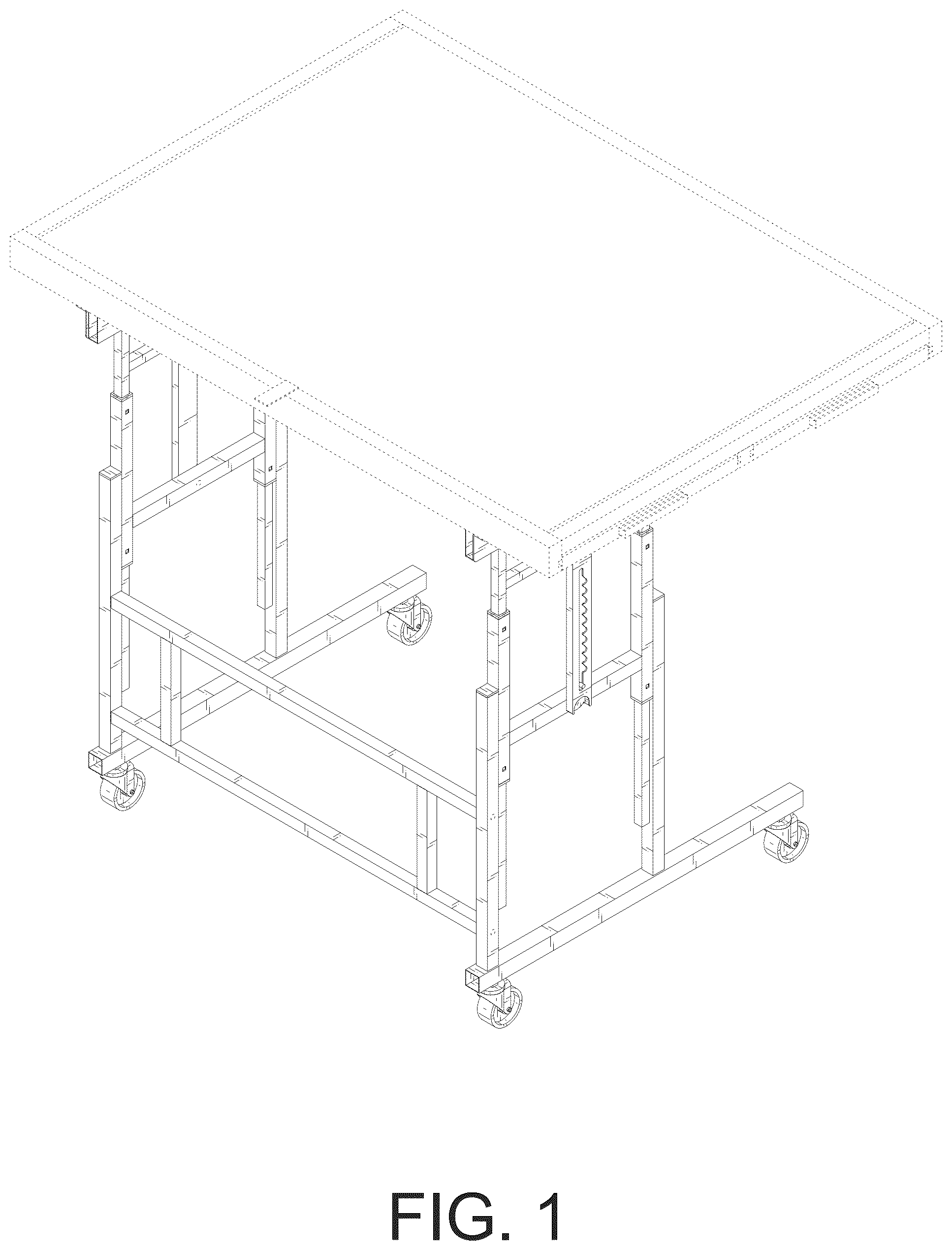 Patent USD1077545 Figure 1 – Puzzle table