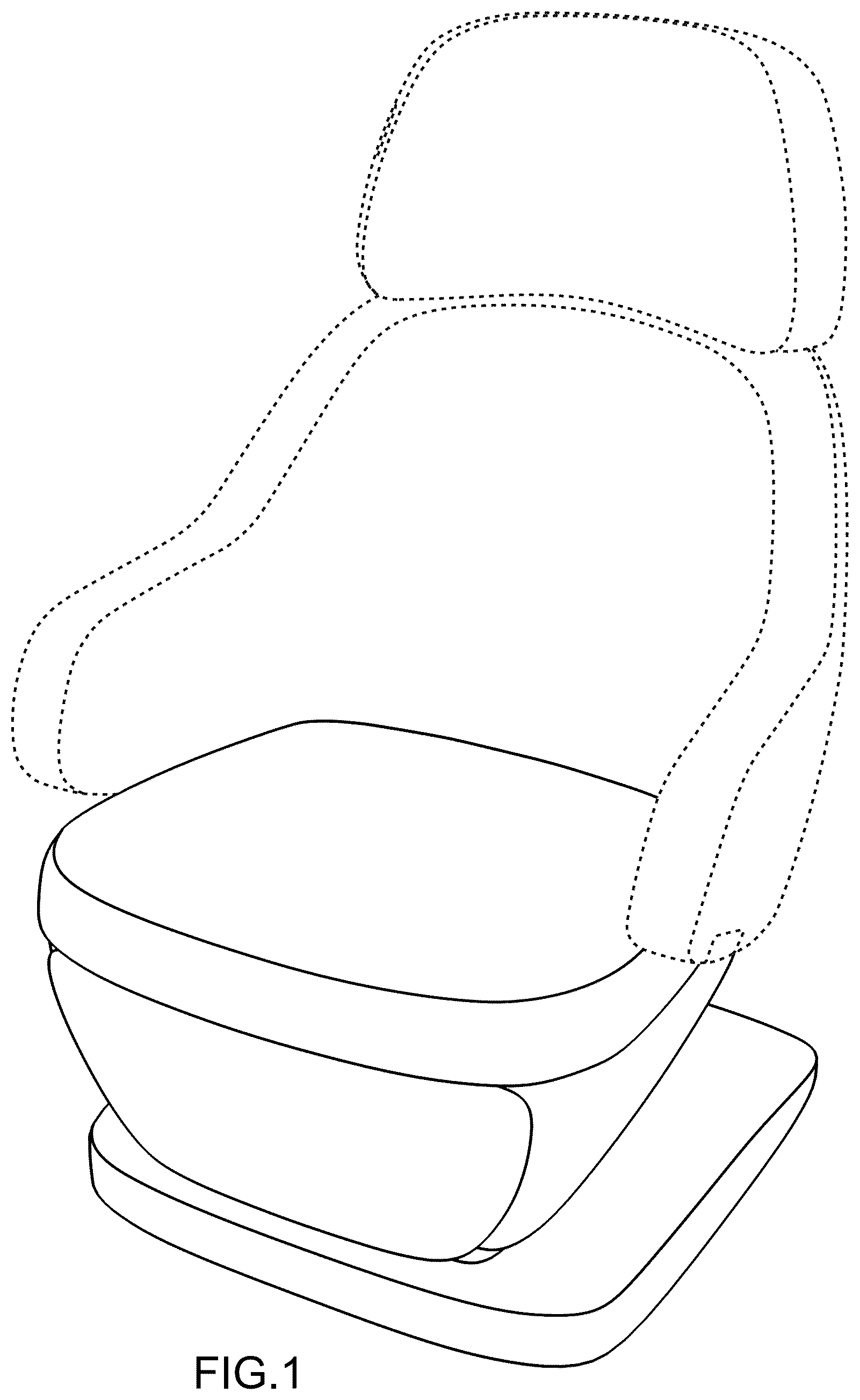 Patent USD1077547 Figure 1 – Aircraft seat