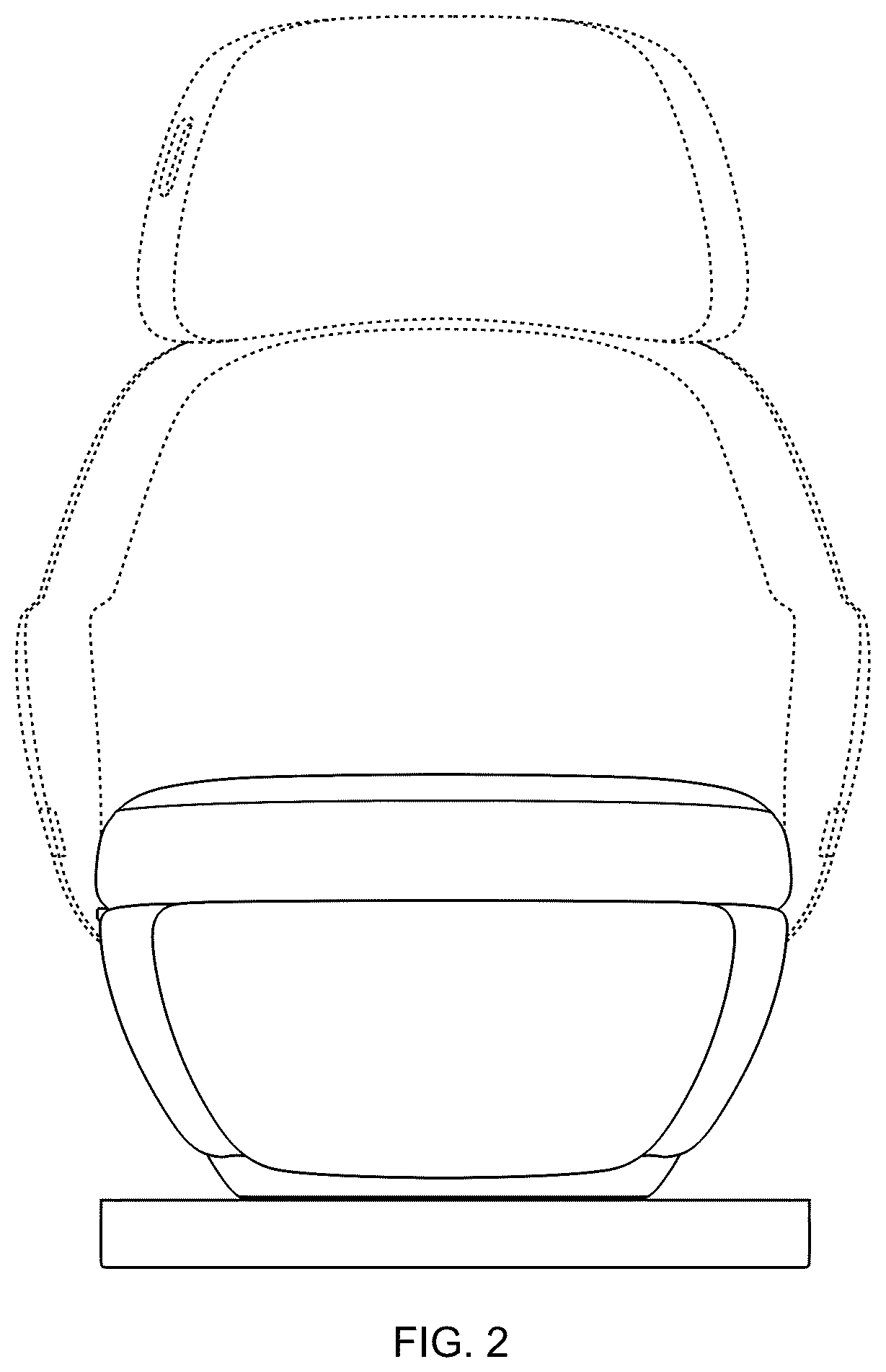 Patent USD1077547 Figure 2 – Aircraft seat