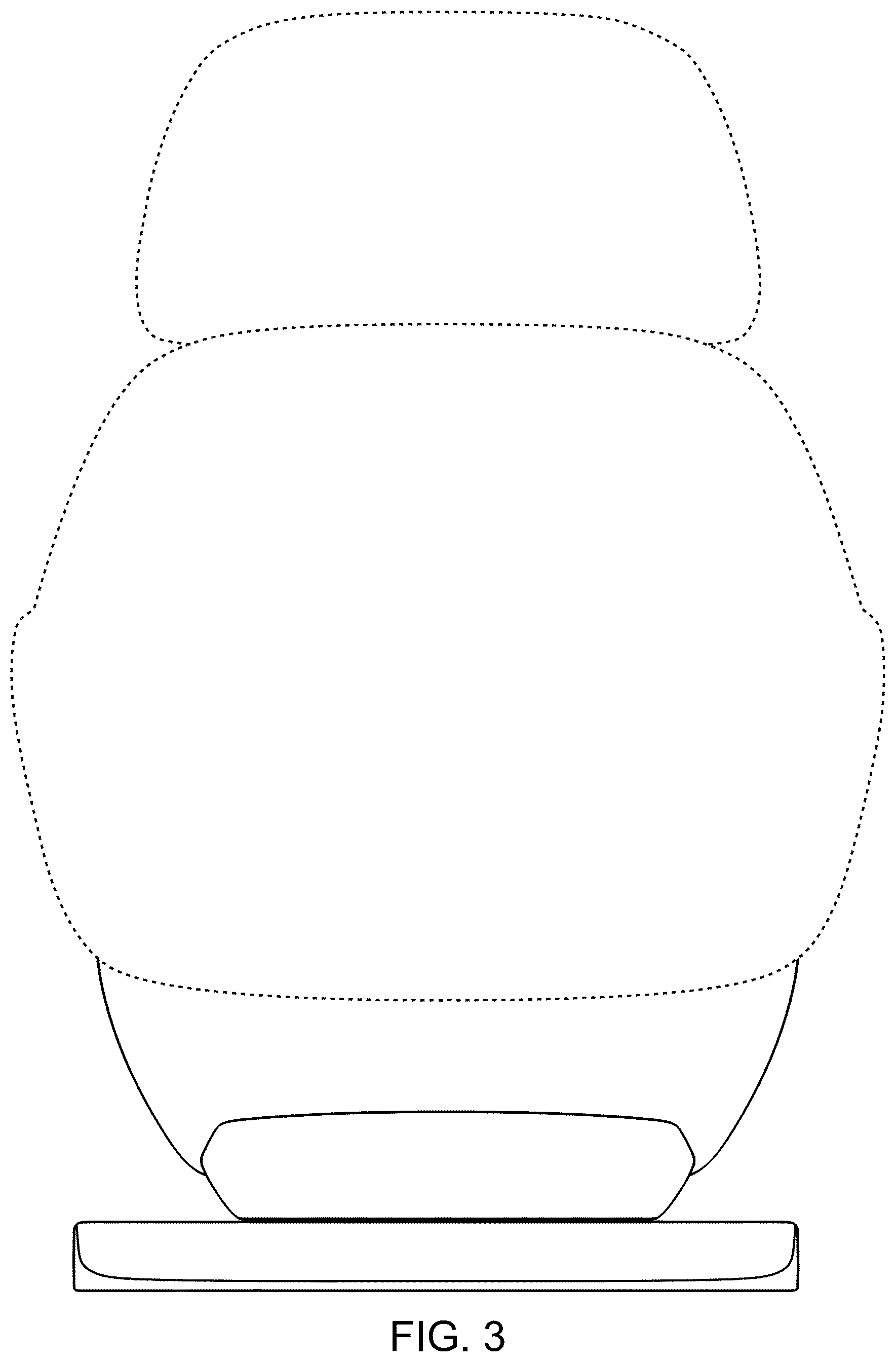 Patent USD1077547 Figure 3 – Aircraft seat
