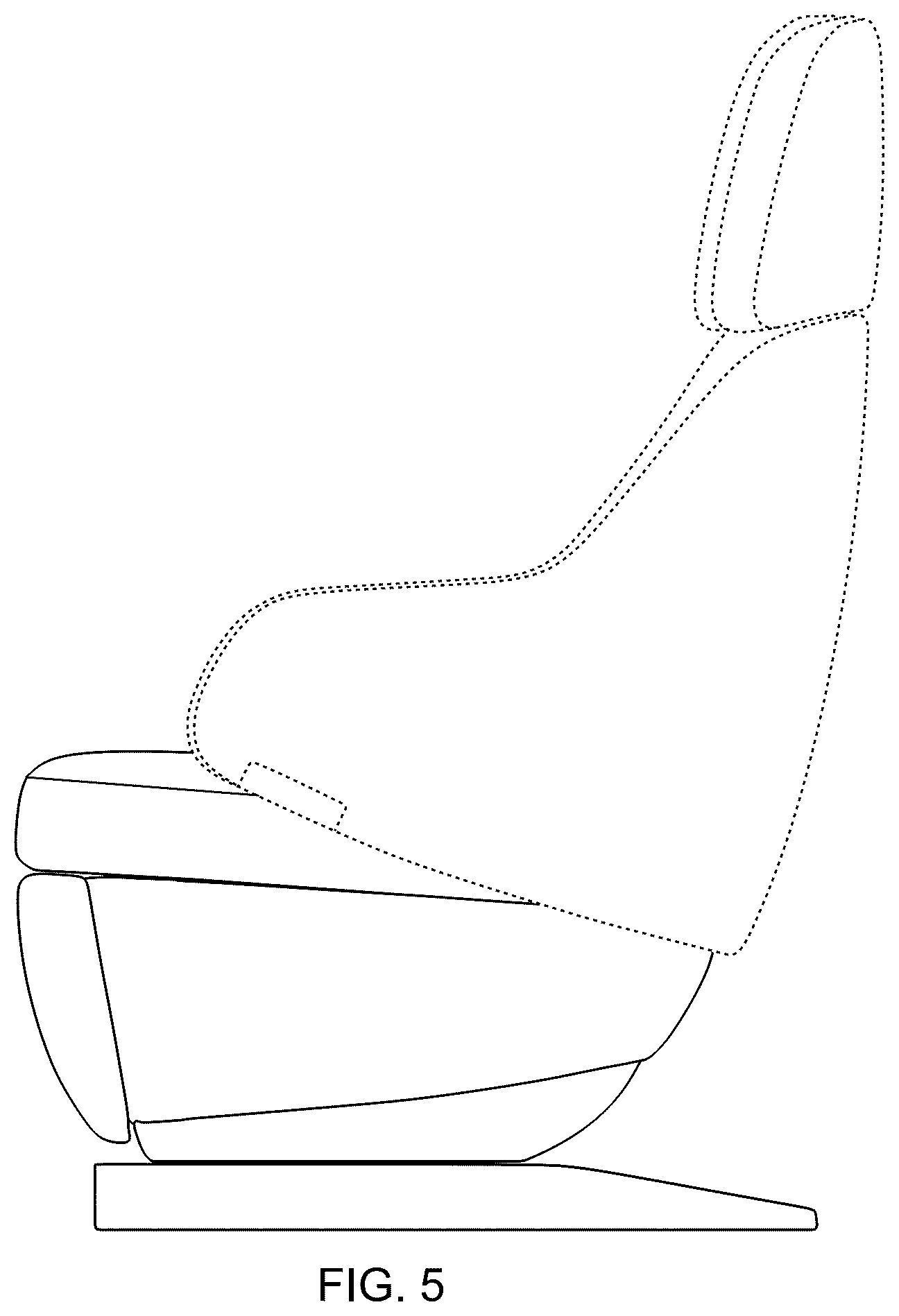 Patent USD1077547 Figure 5 – Aircraft seat