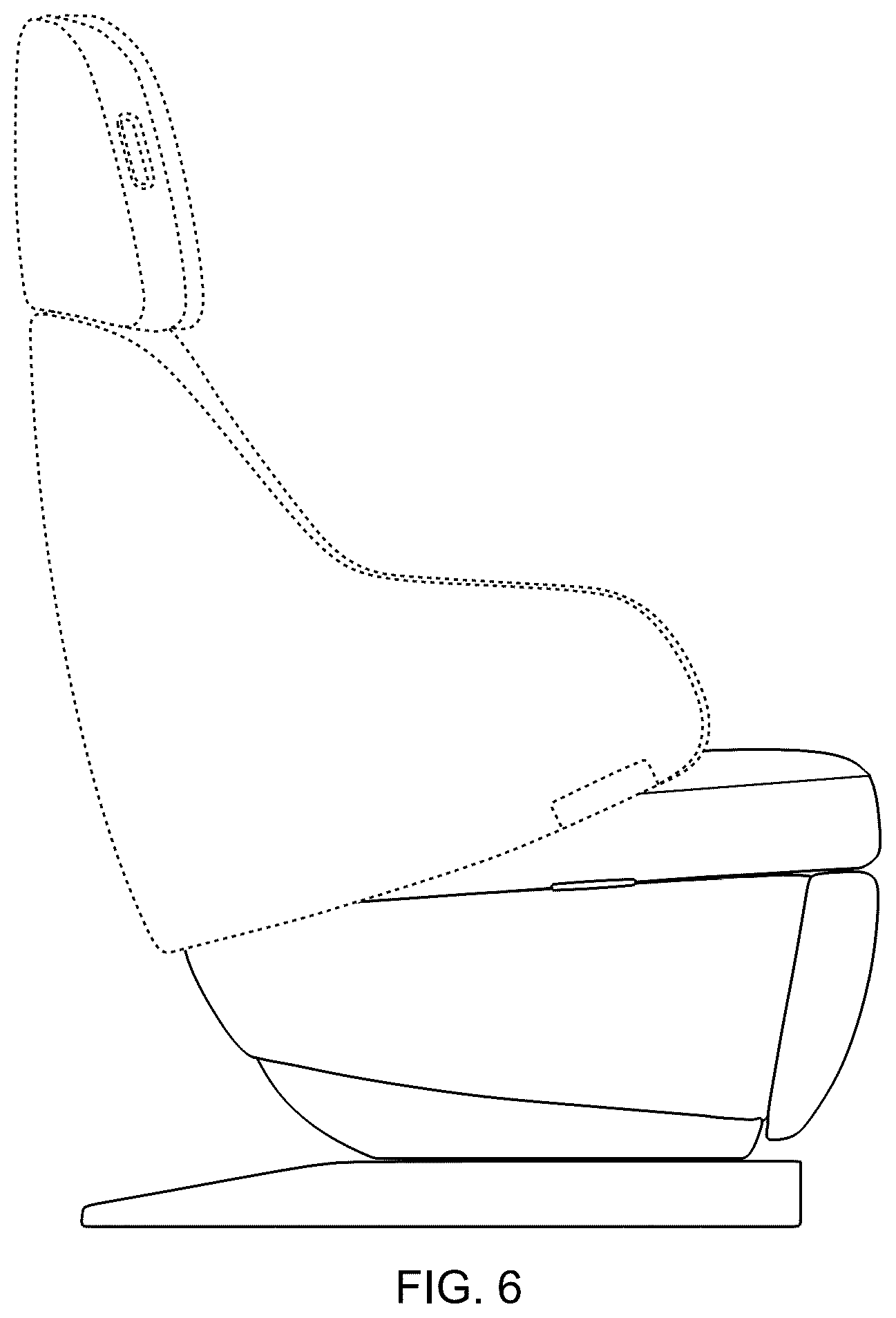 Patent USD1077547 Figure 6 – Aircraft seat