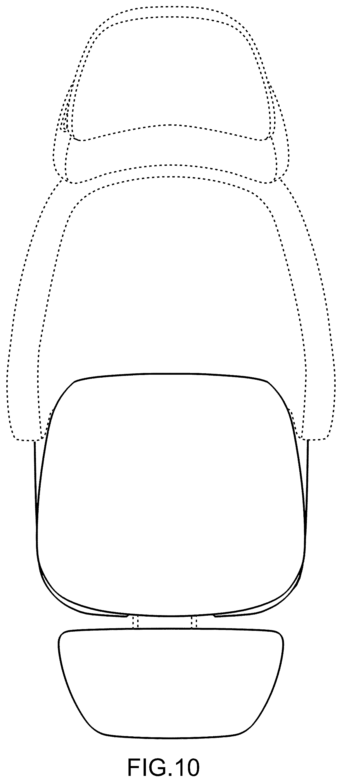Patent USD1077547 Figure 10 – Aircraft seat