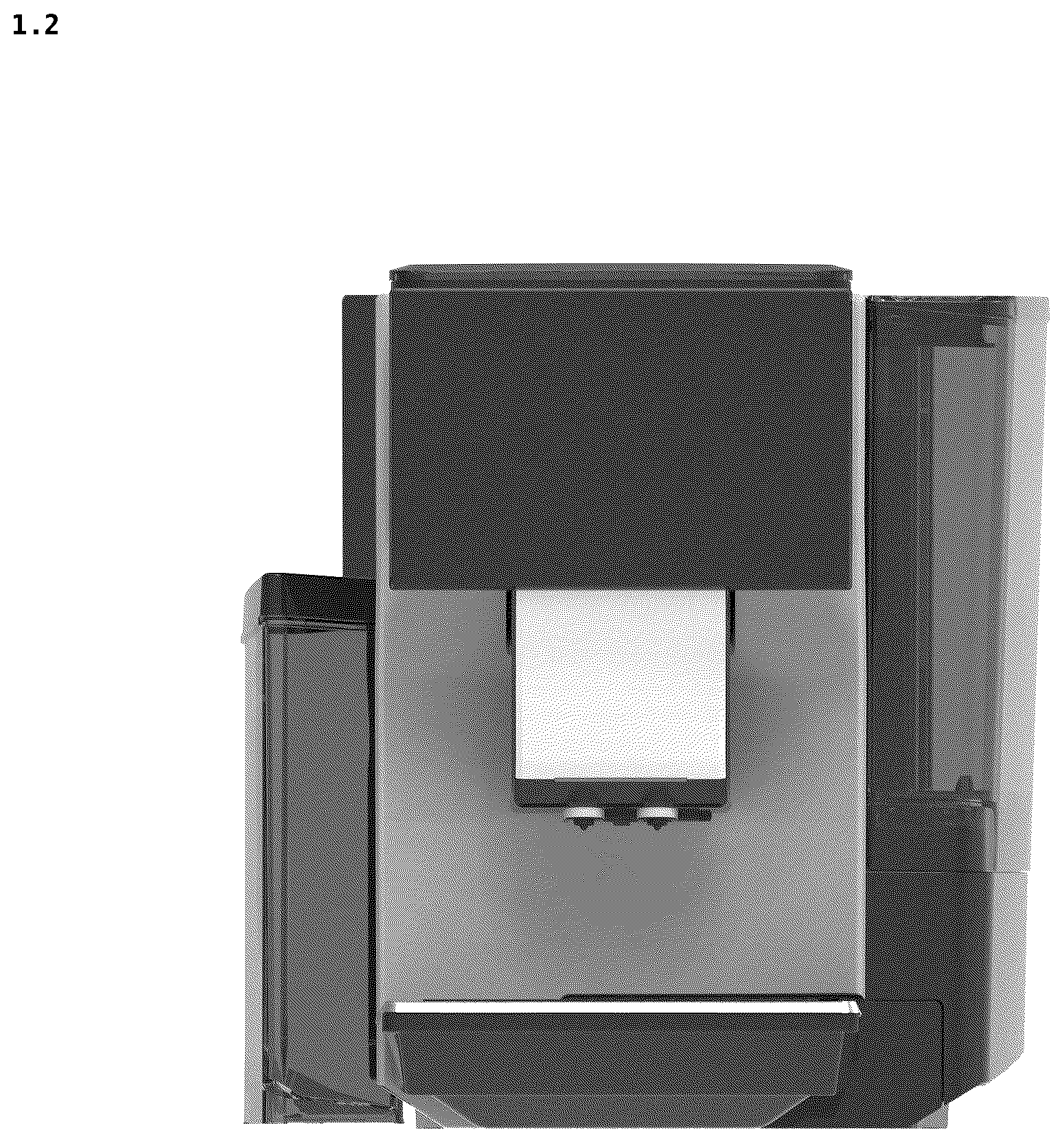 Patent USD1077552 Figure 2 – Coffee machine