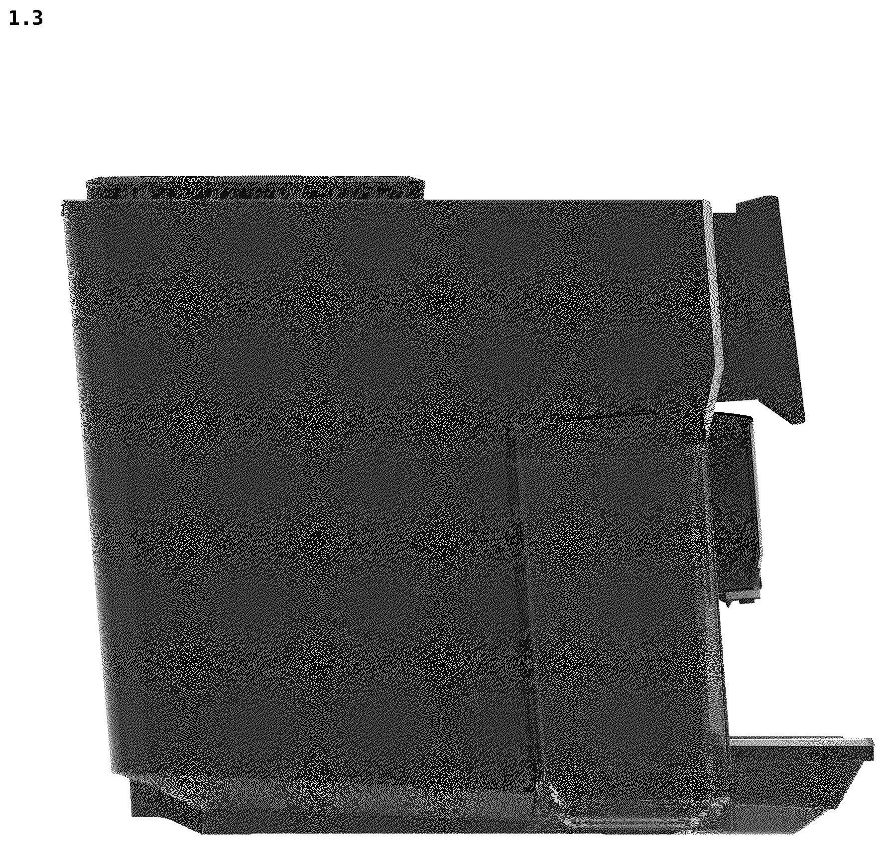 Patent USD1077552 Figure 3 – Coffee machine