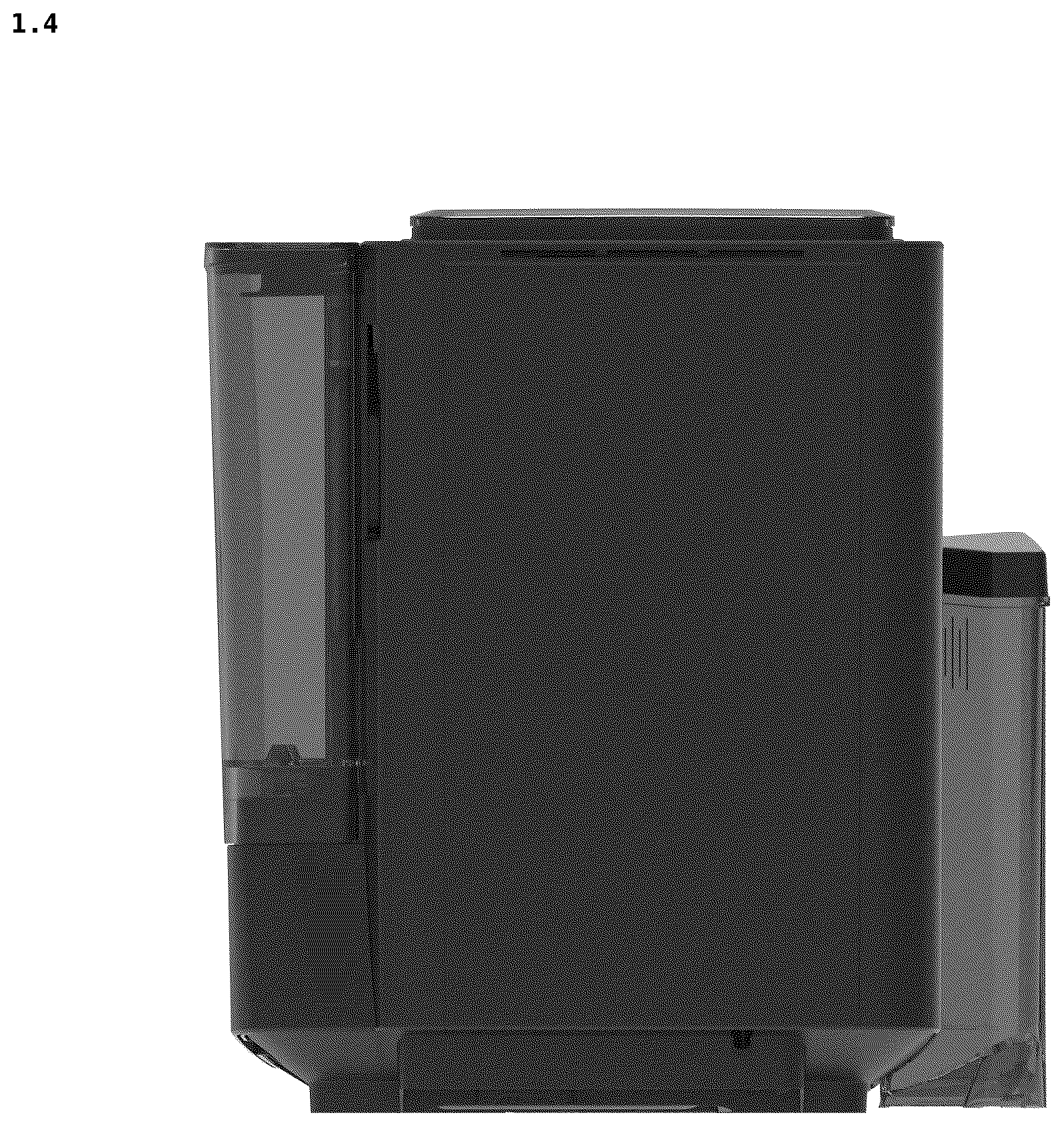 Patent USD1077552 Figure 4 – Coffee machine