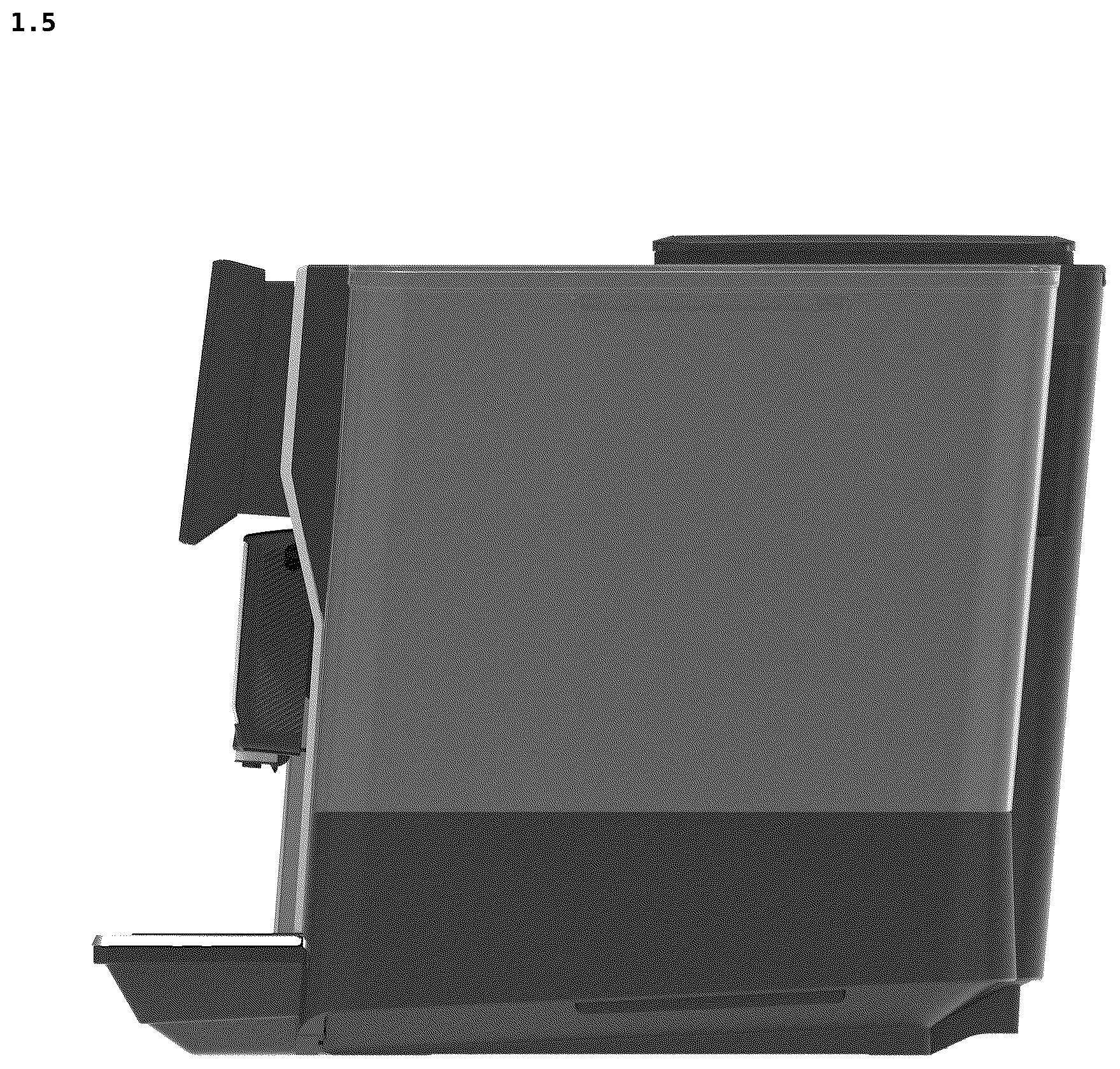 Patent USD1077552 Figure 5 – Coffee machine