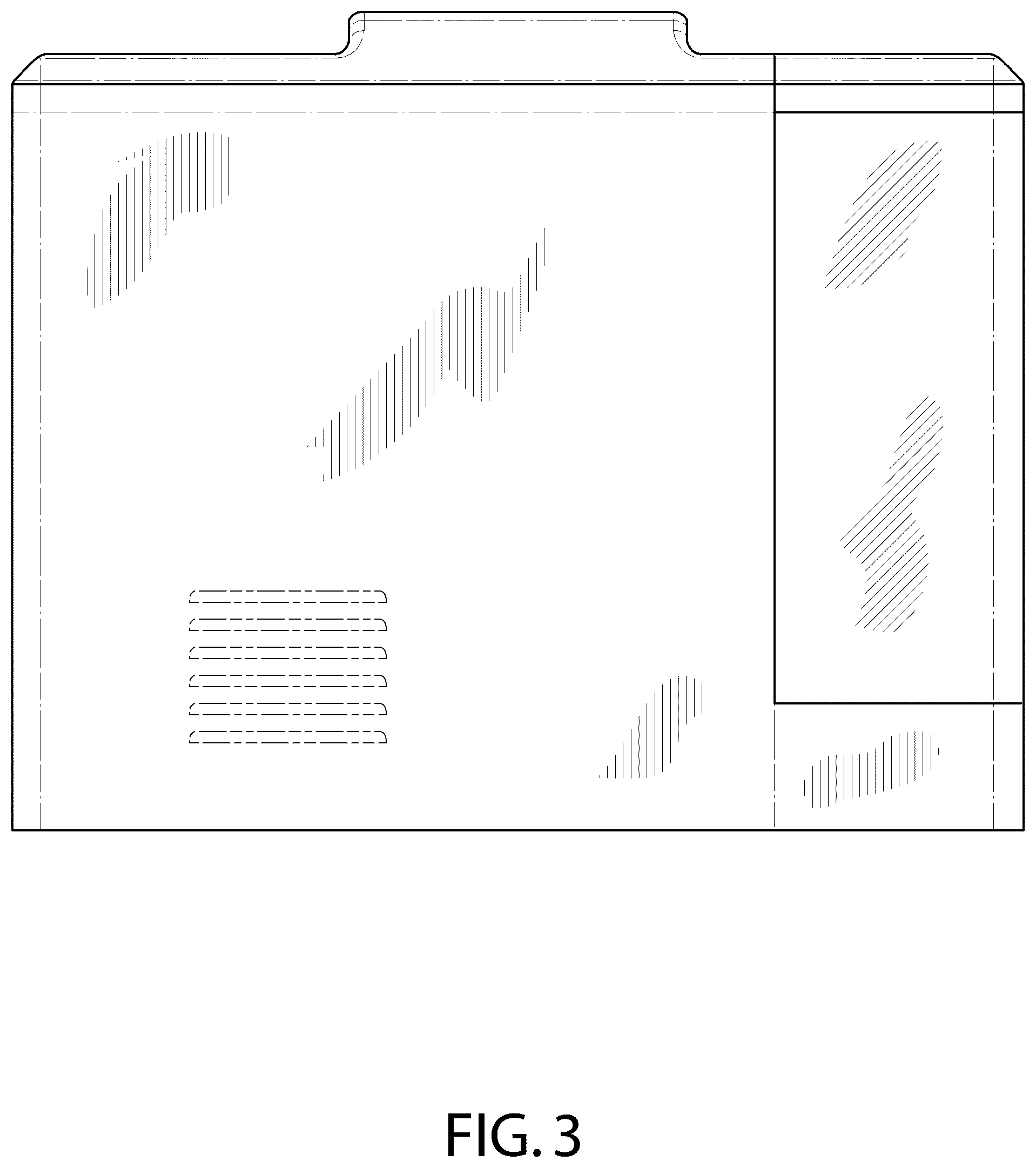Patent USD1077553 Figure 3 – Water processing machine