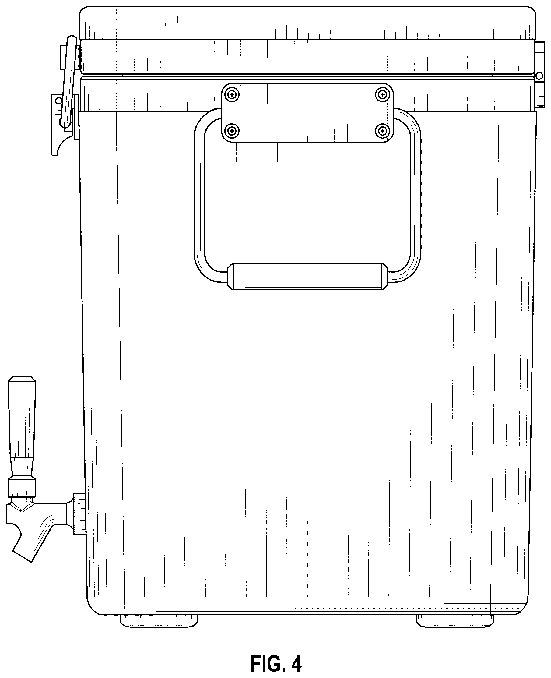 Patent USD1077554 Figure 4 – Beverage dispenser