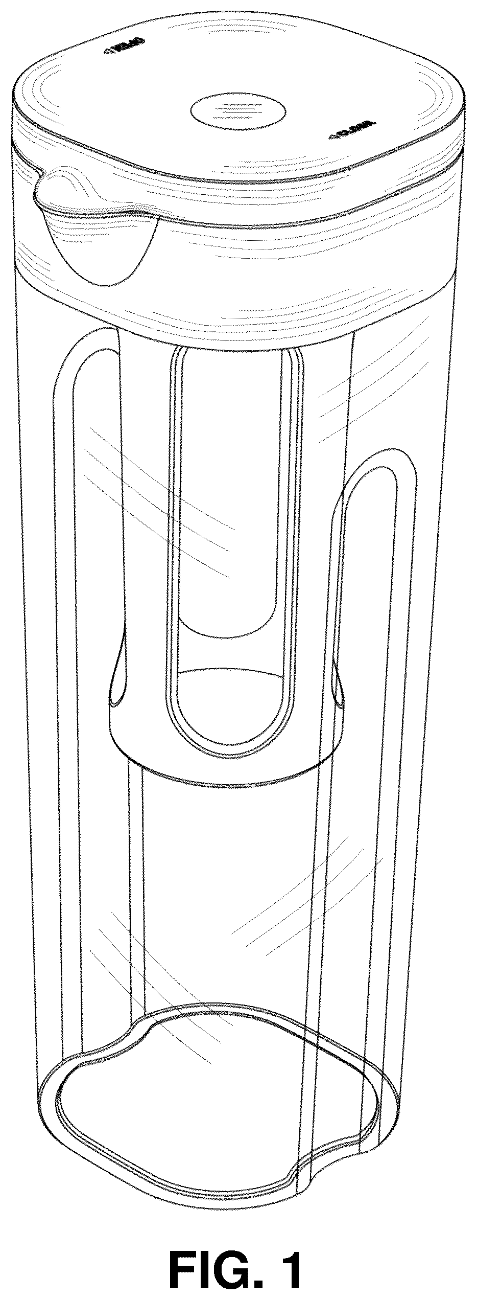 Patent USD1077555 Figure 1 – Beverage pitcher