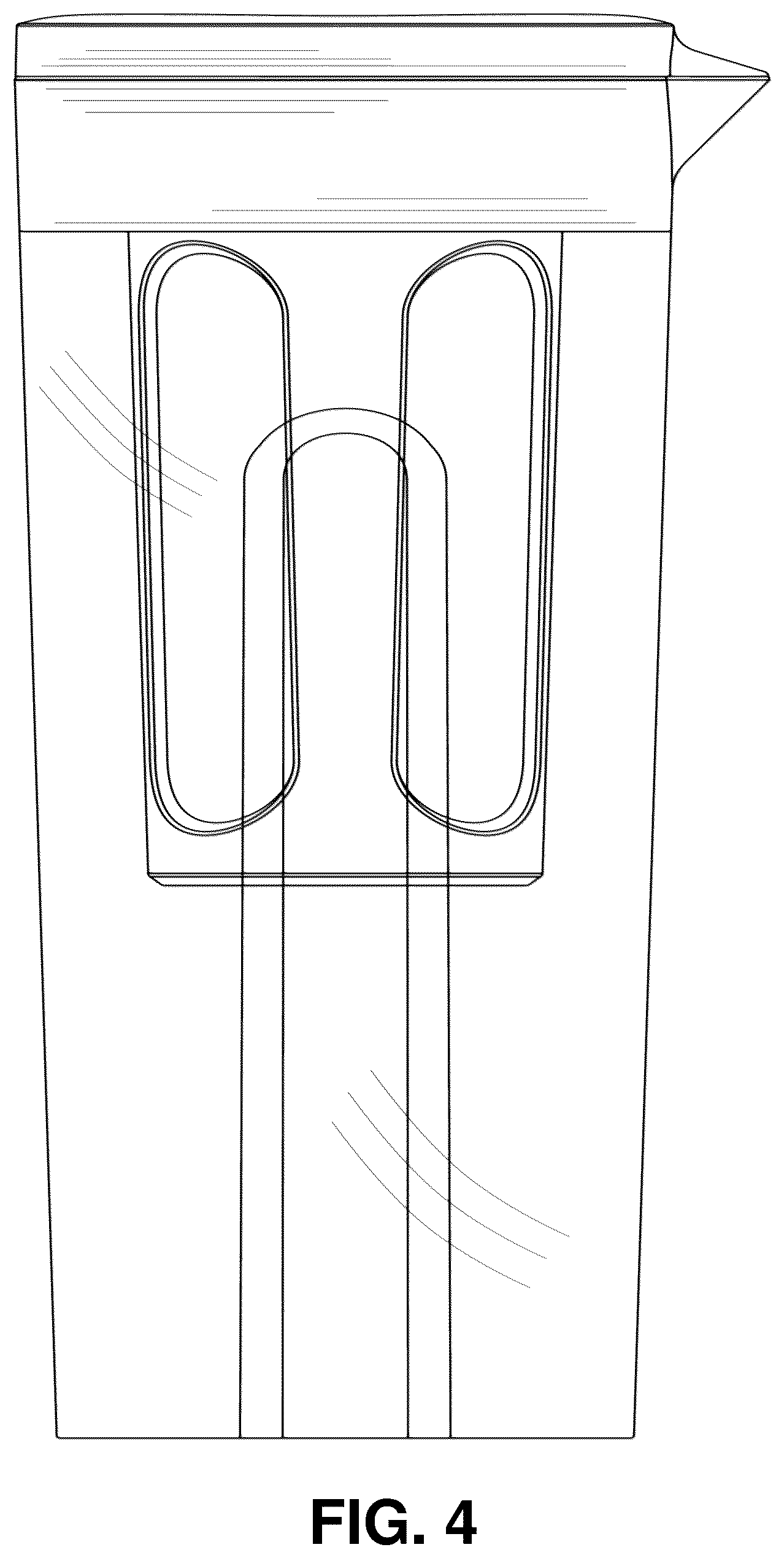 Patent USD1077555 Figure 4 – Beverage pitcher
