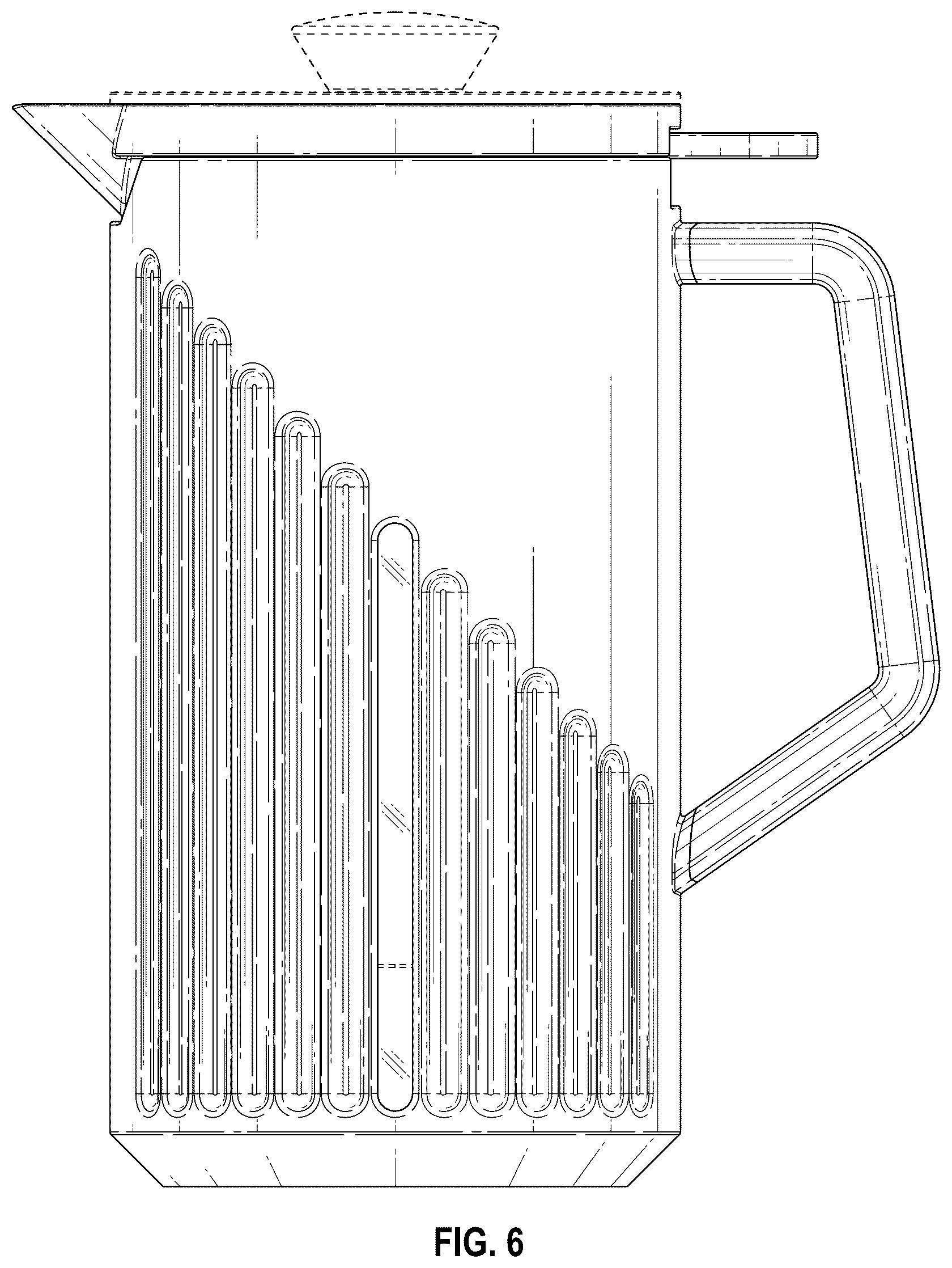 Patent USD1077556 Figure 6 – Coffee press