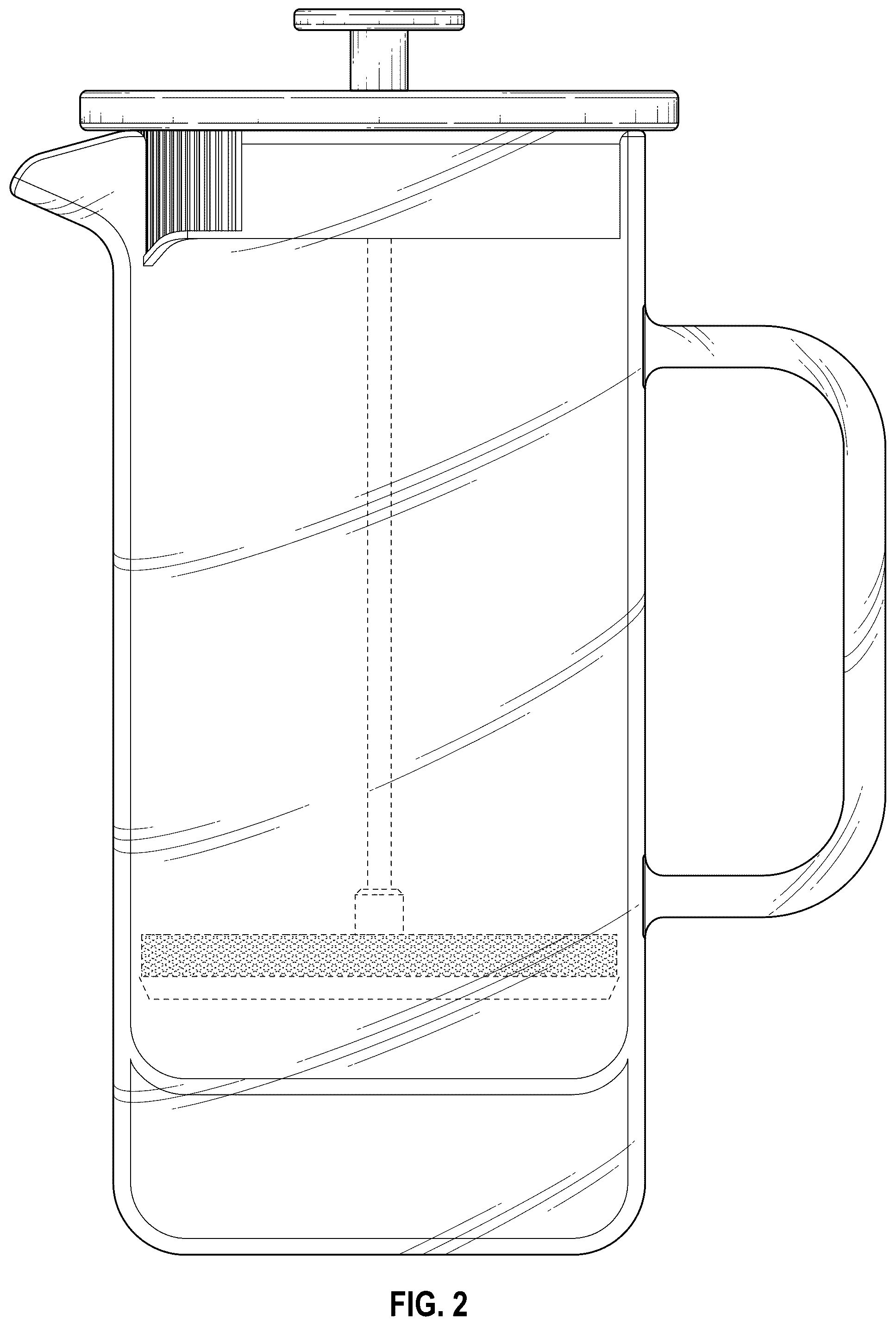 Patent USD1077559 Figure 2 – French press